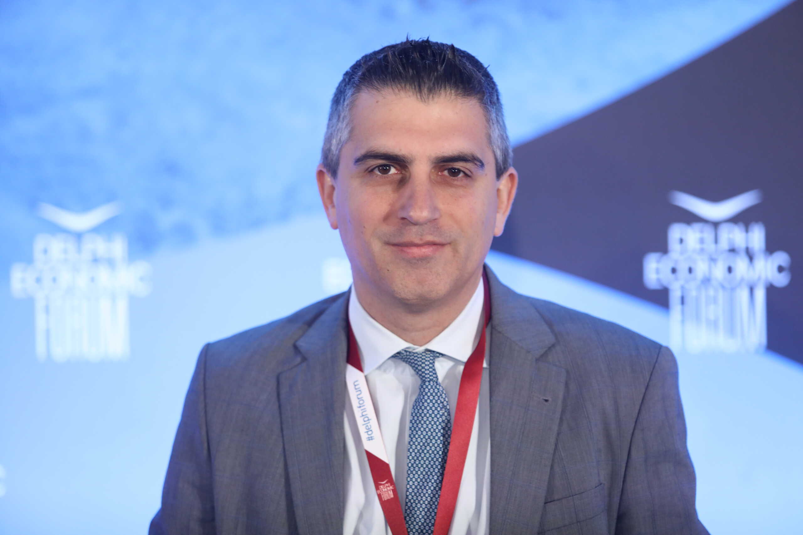 Στιγμιότυπο από την τρίτη ημέρα εργασιών του 8ου Οικονομικού Φόρουμ των Δελφών, Παρασκευή 28 Απριλίου 2023. 
(ΓΙΑΝΝΗΣ ΠΑΝΑΓΟΠΟΥΛΟΣ