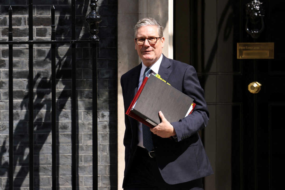 British Prime Minister Keir Starmer leaves 10 Downing Street in London, Britain July 24, 2024. REUTERS