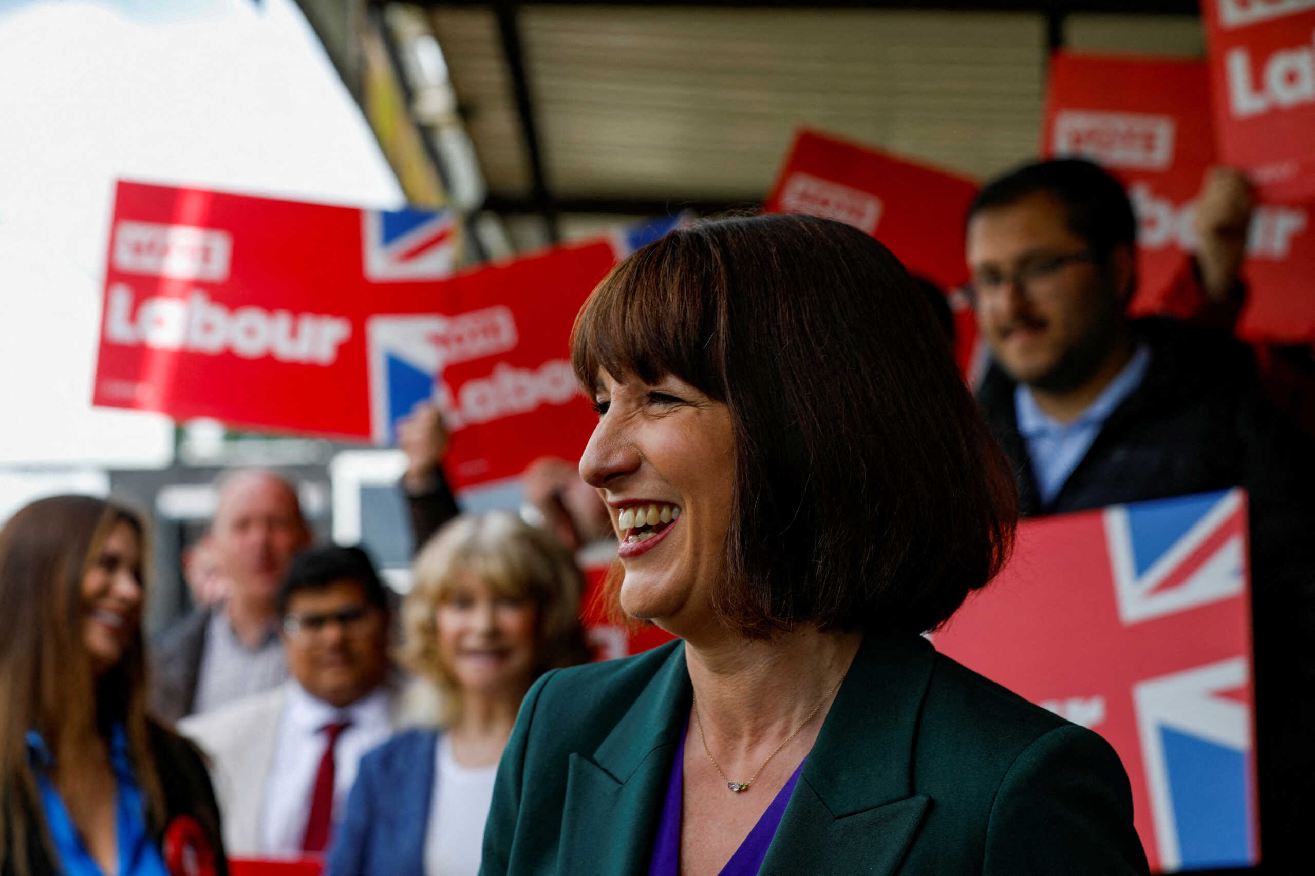 FILE PHOTO: Rachel Reeves attends a Labour Party general election campaign event in Ossett, West Yorkshire, Britain, May 26, 2024. REUTERS