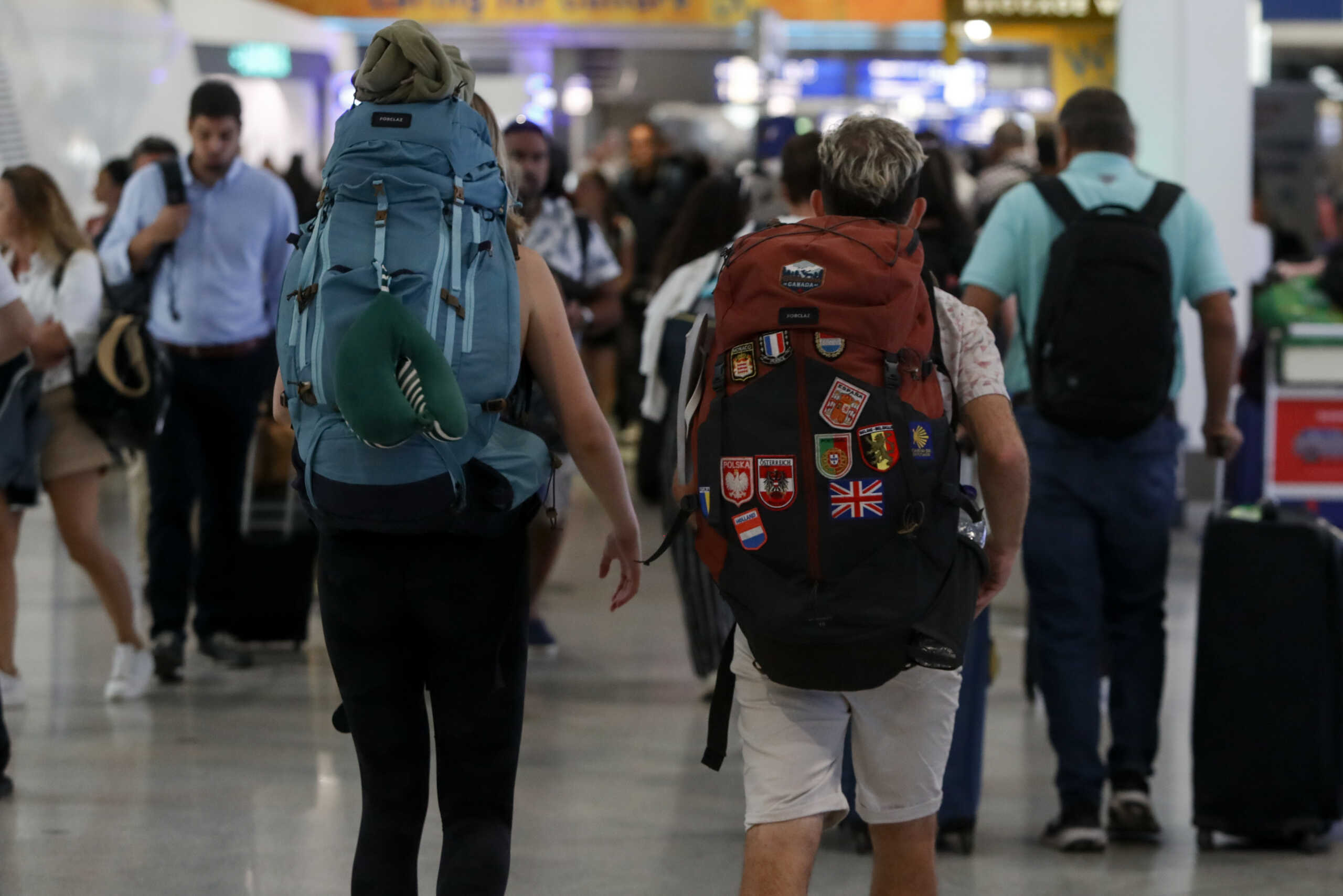 ΑΥΞΗΜΕΝΗ ΚΙΝΗΣΗ ΤΩΝ ΤΑΞΙΔΙΩΤΩΝ ΣΤΟ ΑΕΡΟΔΡΟΜΙΟ "ΕΛΕΥΘΕΡΙΟΣ ΒΕΝΙΖΕΛΟΣ".  (ΘΑΝΑΣΗΣ ΔΗΜΟΠΟΥΛΟΣ