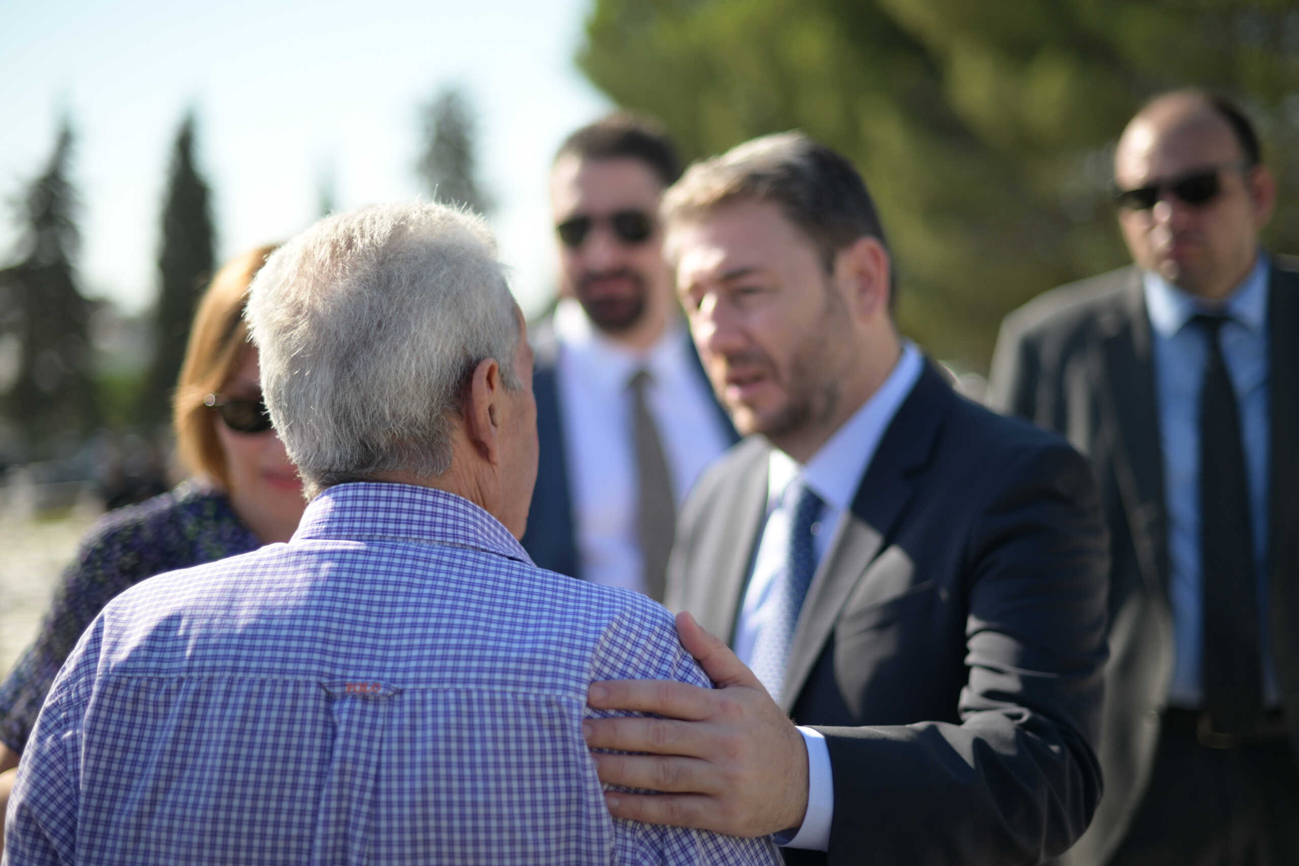 Ο Πρόεδρος του ΠΑΣΟΚ - Κινήματος Αλλαγής, Νίκος Ανδρουλάκης, παρέστη στην επιμνημόσυνη δέηση υπέρ των πεσόντων αξιωματικών και οπλιτών κατά την τουρκική εισβολή του 1974 παρουσία του Προέδρου της Κυπριακής Δημοκρατίας, Νίκου Χριστοδουλίδη, στο στρατιωτικό κοιμητήριο στον Τύμβο της Μακεδονίτισσας στη Λευκωσία, Σάββατο 20 Ιουλίου 2024. 
(ΓΡΑΦΕΙΟ ΤΥΠΟΥ ΠΑΣΟΚ-ΚΙΝΗΜΑ ΑΛΛΑΓΗΣ