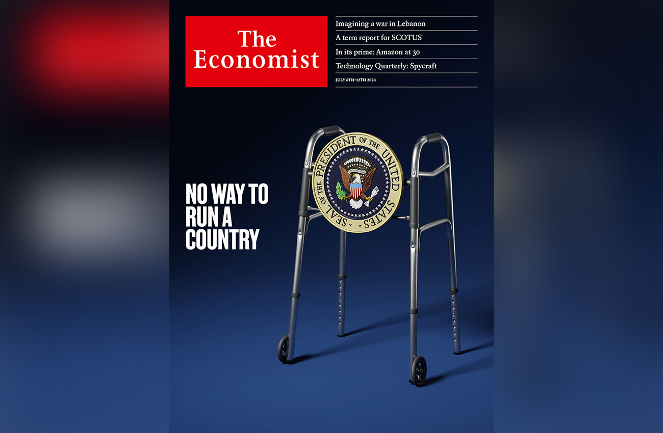 Το πρωτοσέλιδο του Economist με ένα «πι» για τον Μπάιντεν: «Η αδυναμία του αποκαρδιωτική, η συγκάλυψη που ακολούθησε τοξική»