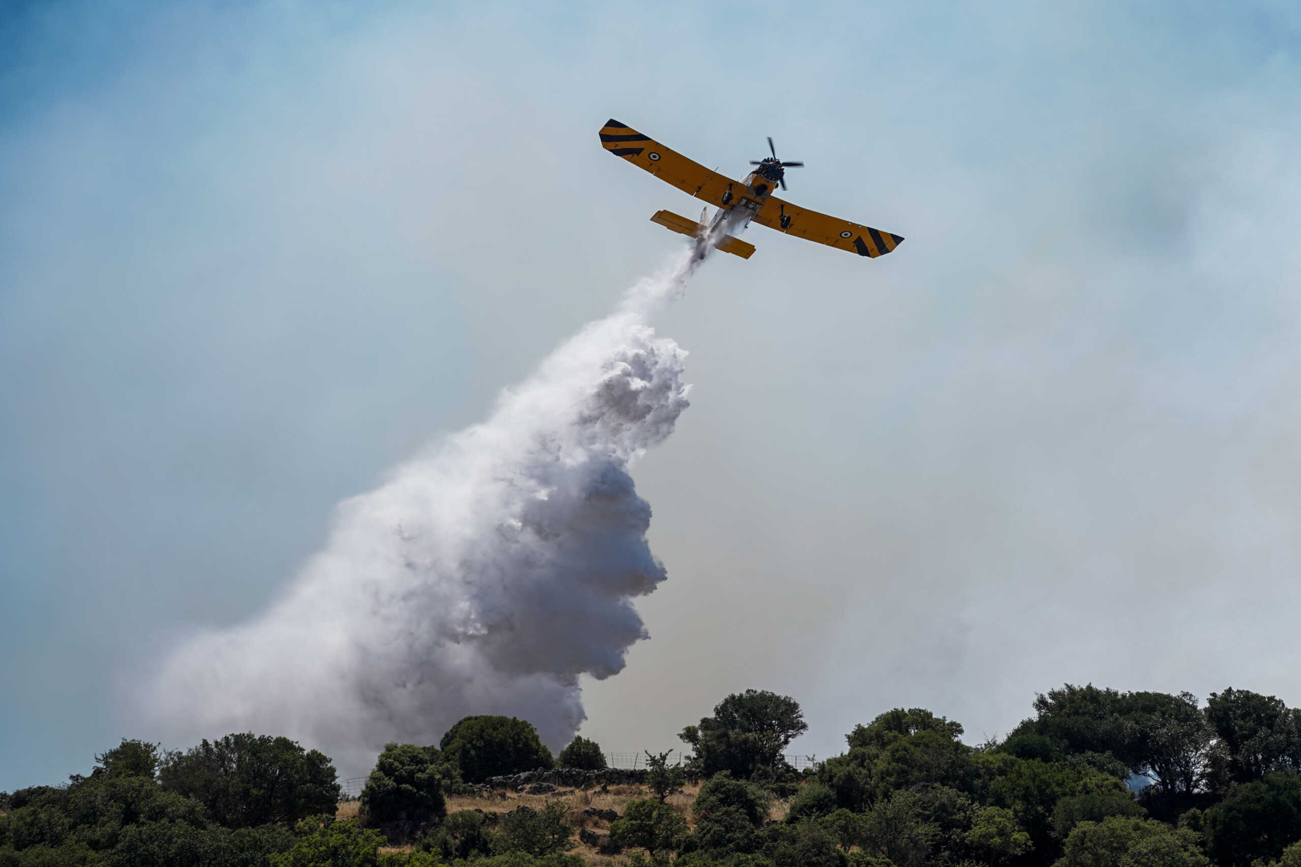 Φωτιά στην Κέρκυρα στην περιοχή Κουλούρα: Σηκώθηκαν 2 ελικόπτερα και 3 αεροσκάφη