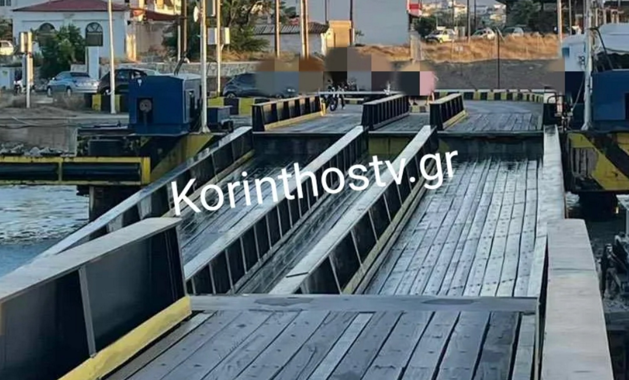 Κόρινθος: Έσπασε ξανά η βυθιζόμενη γέφυρα της Ποσειδωνίας όταν κόπηκε συρματόσχοινο