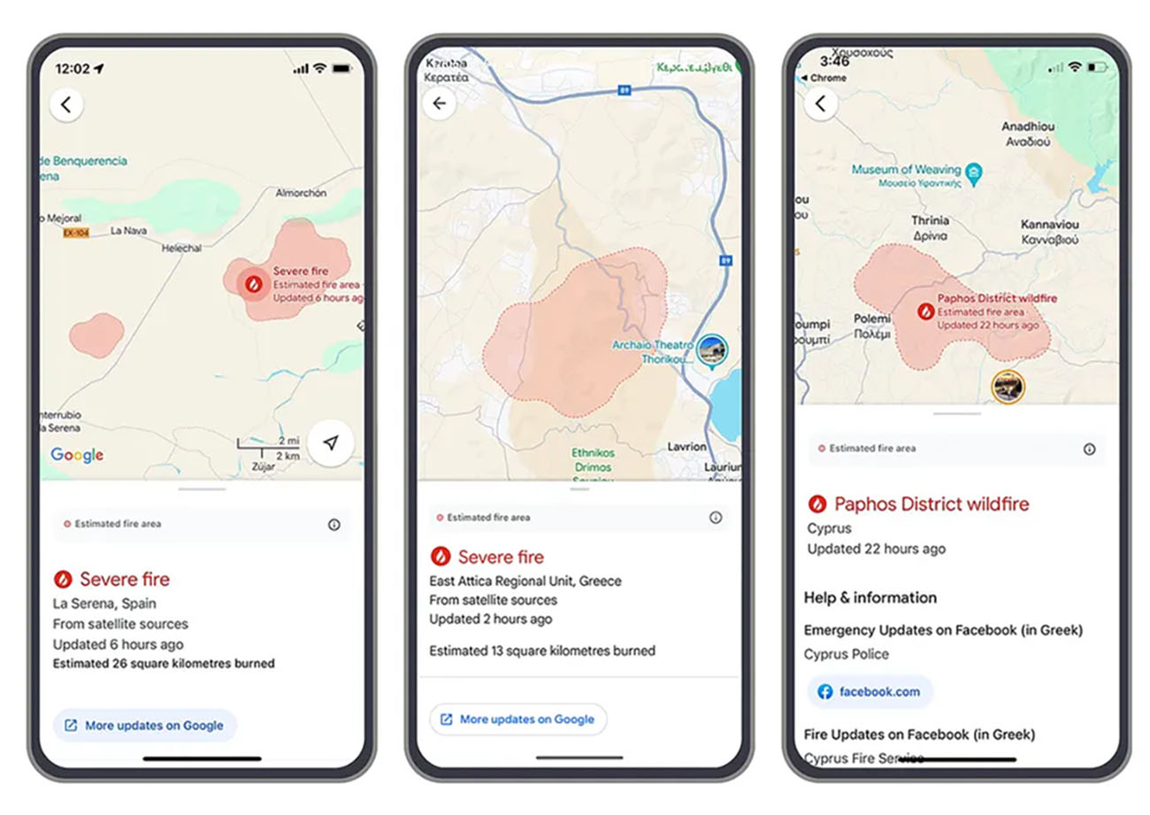Η Google θα παρακολουθεί τις πυρκαγιές και στην Ελλάδα – Πως θα βλέπετε που έχει φωτιά