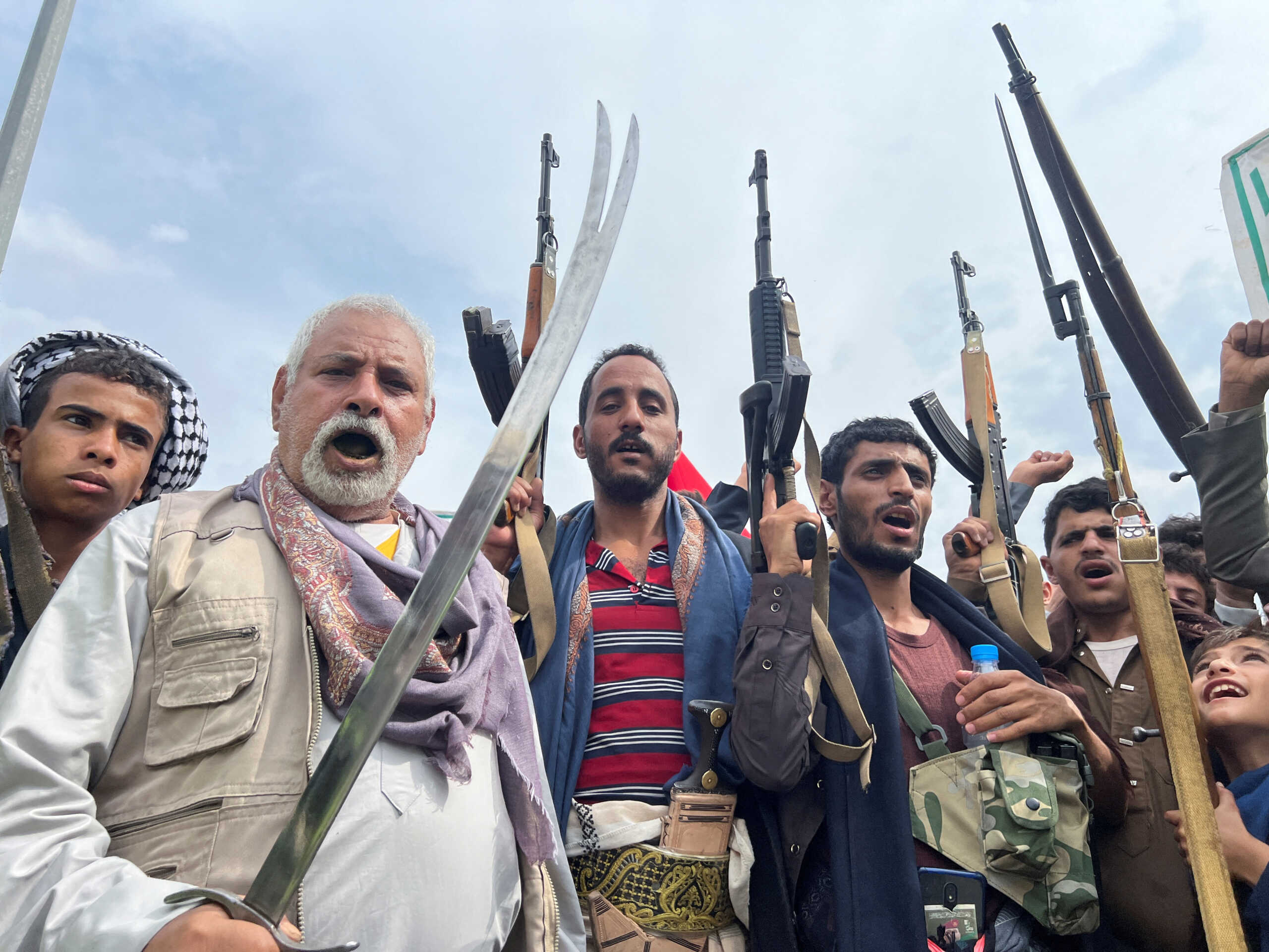 Protesters, mainly Houthi supporters, take part in a demonstration in solidarity with Palestinians in the Gaza Strip, amid the ongoing conflict between Israel and Hamas, in Sanaa, Yemen June 28, 2024. REUTERS