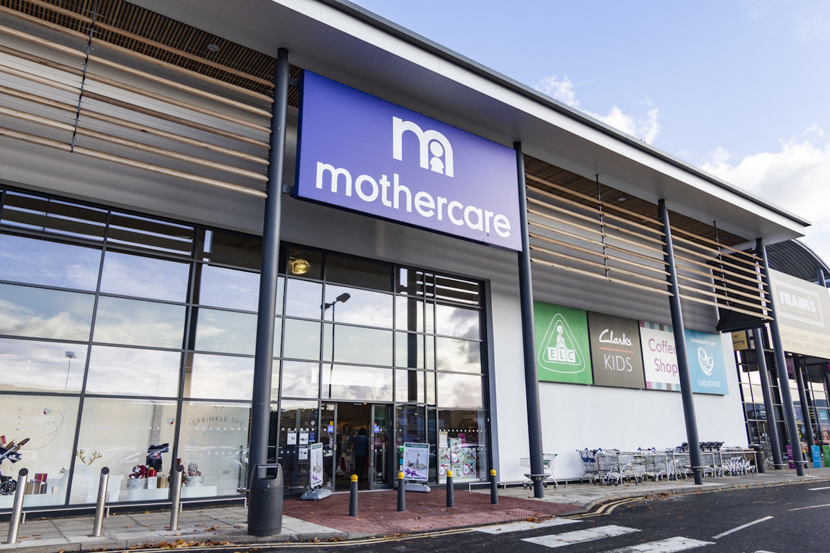 Gateshead Uk - 5th November 2019 
Exterior of Mothercare store in team valley gateshead.