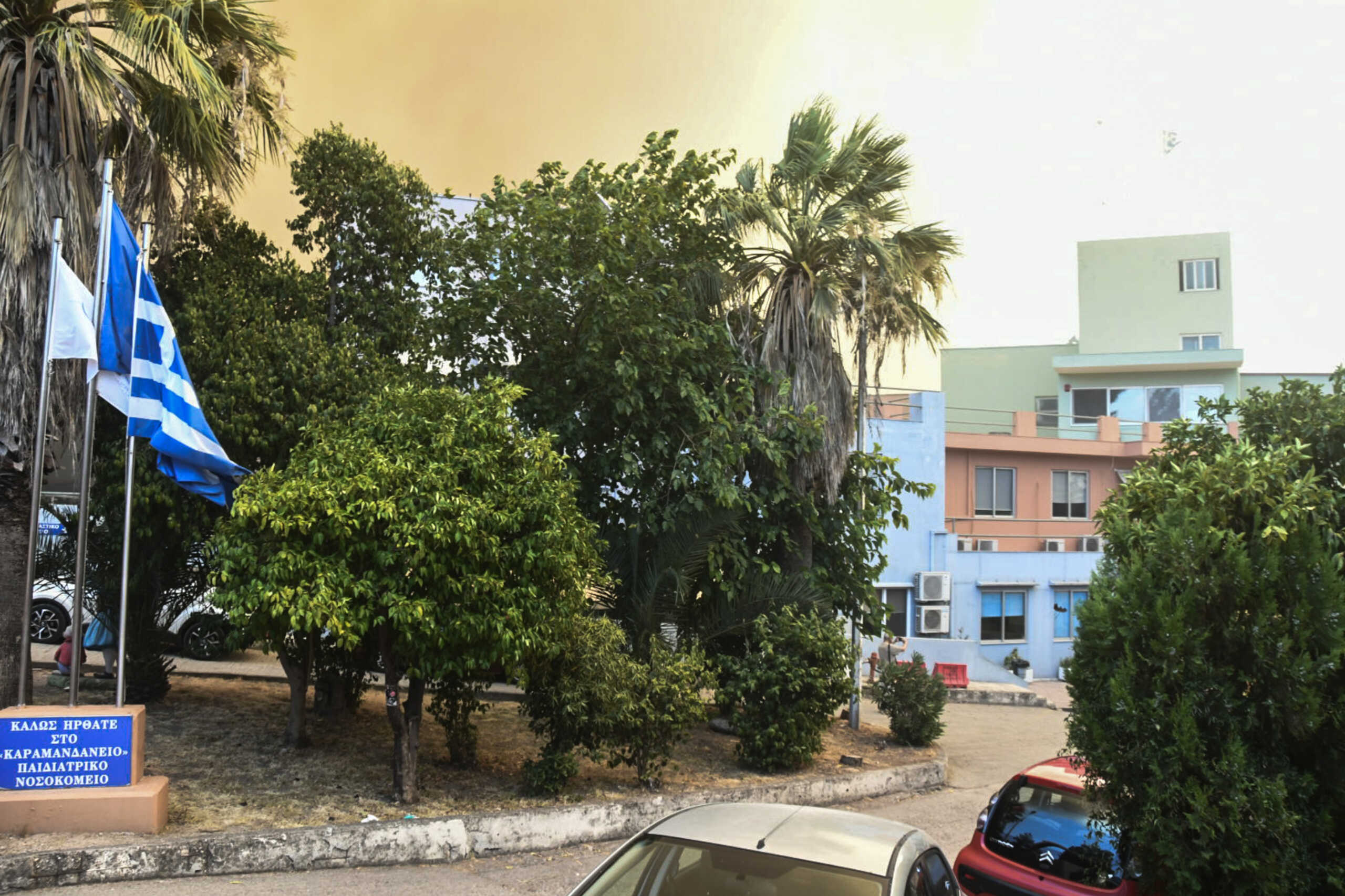 Πυρκαγιά στην περιοχή Γηροκομειό της Πάτρας, Τρίτη 9 Ιουλίου 2024. 
(EUROKINISSI)