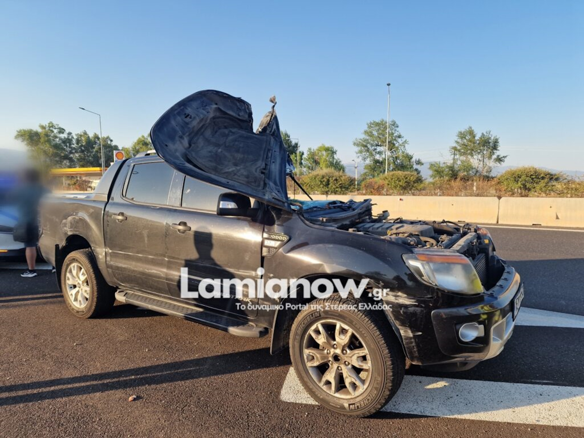 Λαμία: Αγροτικό «καρφώθηκε» στο πίσω μέρος φορτηγού σε έξοδο προς τον Ε65 – Σώοι οι οδηγοί