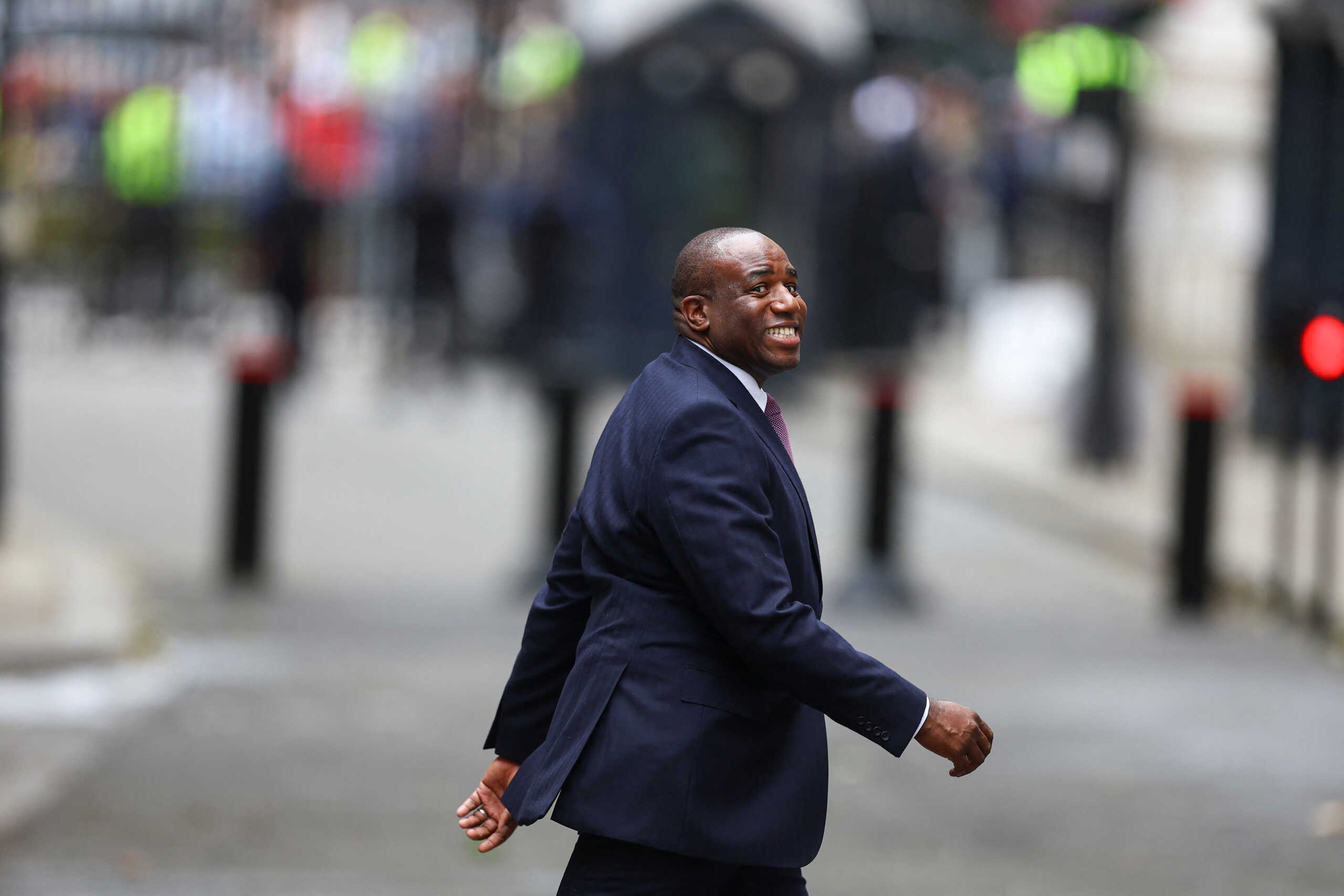 Britain's newly appointed Foreign Secretary David Lammy leaves Downing Street, following the results of the election, in London, Britain, July 5, 2024. REUTERS
