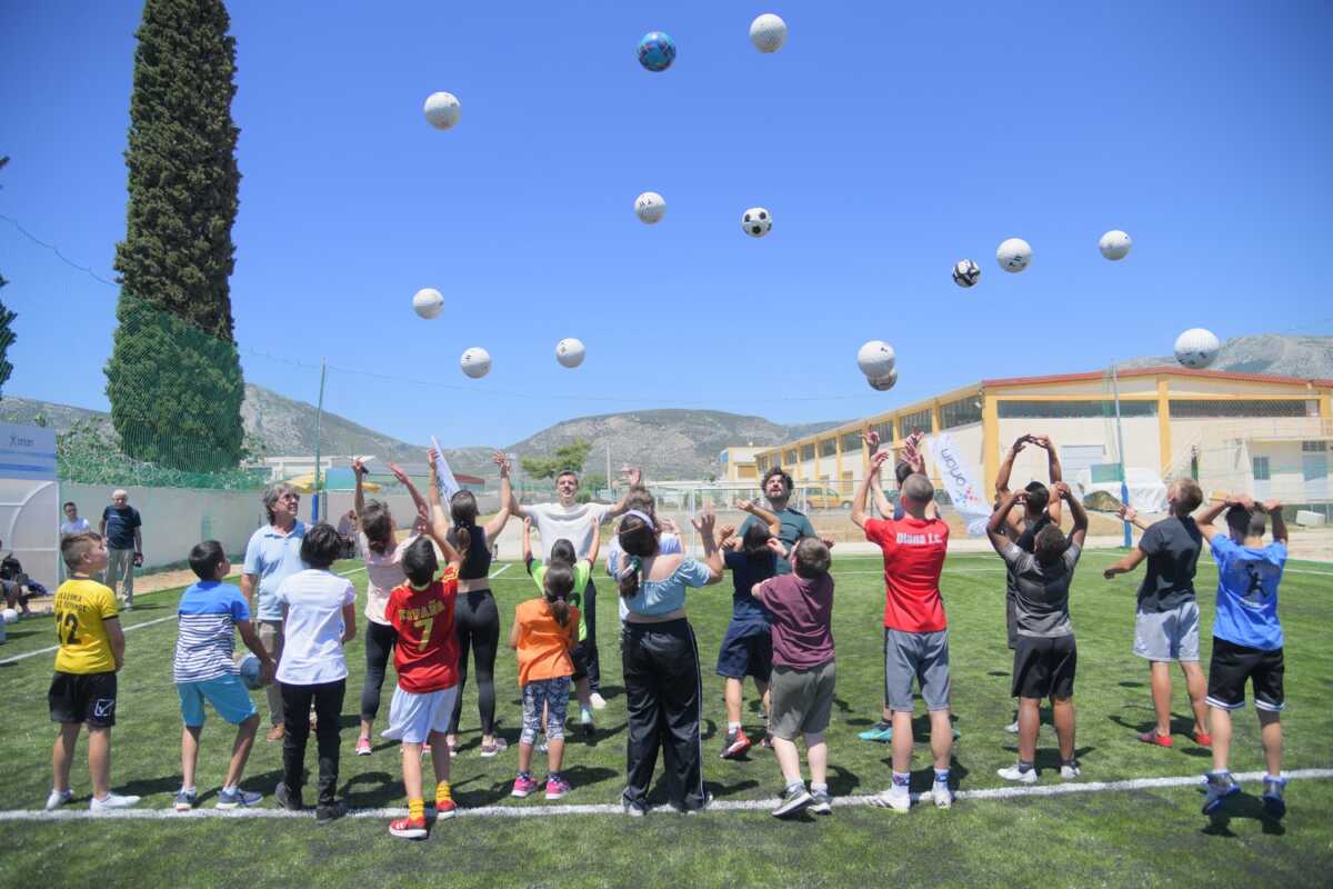 Ο ΟΠΑΠ παρέδωσε ένα γήπεδο 5×5 στο Κορωπί για τα παιδιά από «Το Χαμόγελο του Παιδιού»