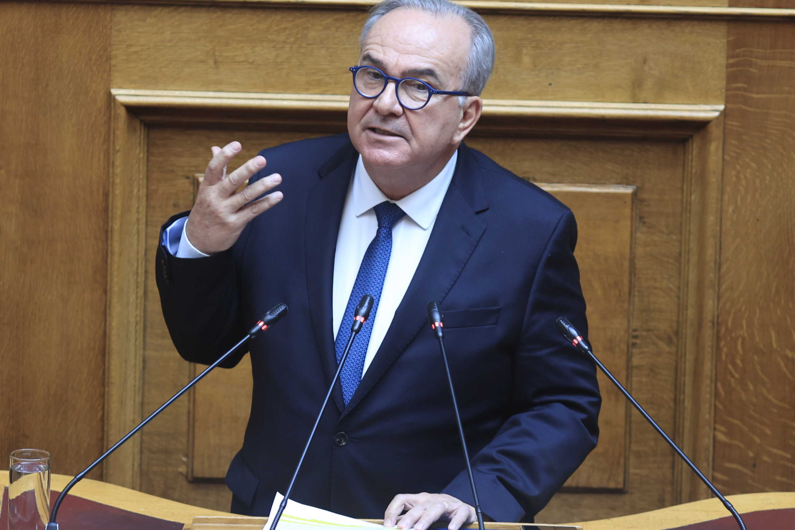 Συζήτηση στην Ολομέλεια της Βουλής, των άρθρων και του συνόλου του σχεδίου νόμου "Κύρωση του Προσαρτήματος στη Σύμβαση Χρηματοδότησης του Μηχανισμού Ανάκαμψης και Ανθεκτικότητας μεταξύ της Ευρωπαϊκής Ένωσης, εκπροσωπούμενης από την Ευρωπαϊκή Επιτροπή, και της Ελληνικής Δημοκρατίας και του παραρτήματός του και του Προσαρτήματος στη Δανειακή Σύμβαση του Μηχανισμού Ανάκαμψης και Ανθεκτικότητας μεταξύ της Ευρωπαϊκής Ένωσης, εκπροσωπούμενης από την Ευρωπαϊκή Επιτροπή, και της Ελληνικής Δημοκρατίας και των παραρτημάτων του", Τετάρτη 10 Απριλίου 2024. 
(ΓΙΩΡΓΟΣ ΚΟΝΤΑΡΙΝΗΣ