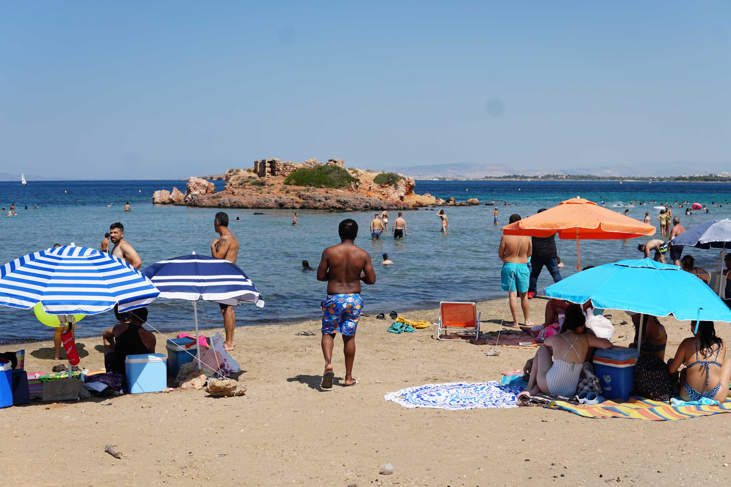 ΖΕΣΤΗ ΚΑΥΣΩΝΑΣ ΣΤΙΓΜΙΟΤΥΠΑ ΑΠΟ  ΤΗ ΠΑΡΑΛΙΑ ΚΑΒΟΥΡΙ (ΓΙΑΝΝΗΣ ΠΑΝΑΓΟΠΟΥΛΟΣ