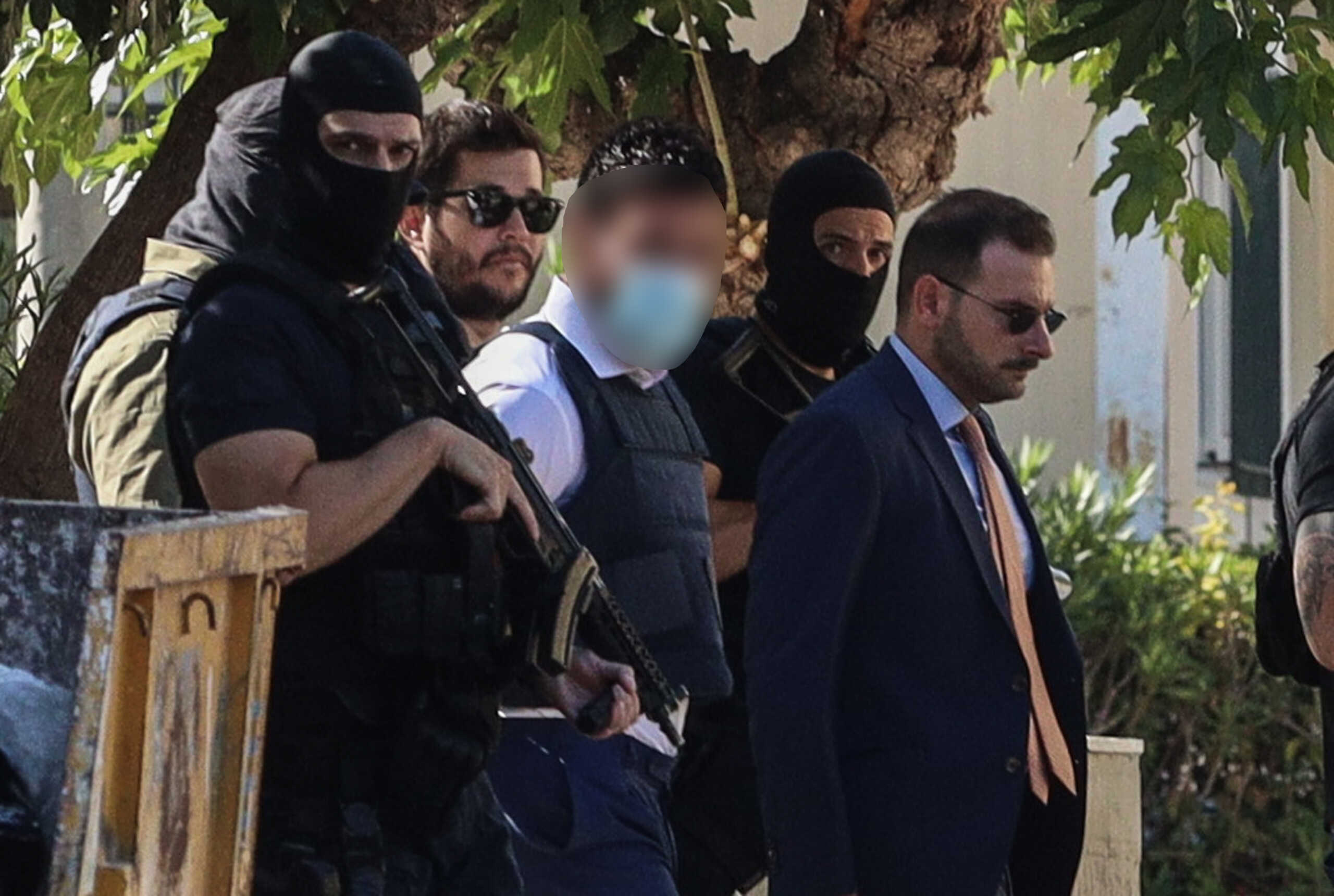 Απολογία στον εισαγγελέα του 44χρονου που συνελήφθη για την δολοφονία στο Νέο Ψυχικό του 54χρονου τοπογράφου, Κυριακή 7 Ιουλίου 2024. 
(ΓΙΑΝΝΗΣ ΠΑΝΑΓΟΠΟΥΛΟΣ
