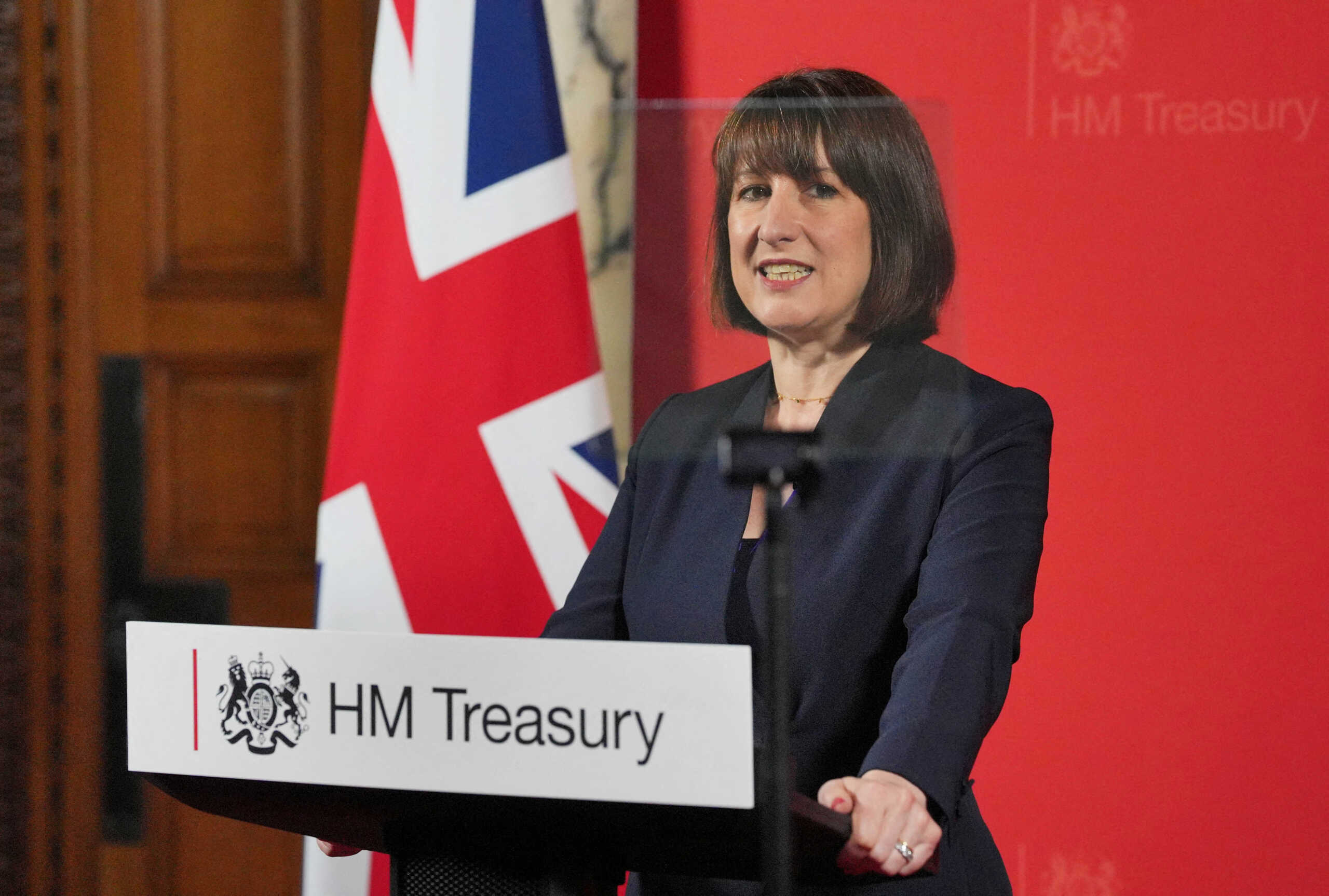 FILE PHOTO: Chancellor of the Exchequer Rachel Reeves gives a speech at the Treasury in London, Britain, to an audience of leading business figures and senior stakeholders, announcing the first steps the new Government will be taking to deliver economic growth. Picture date: Monday, July 8, 2024. Jonathan Brady
