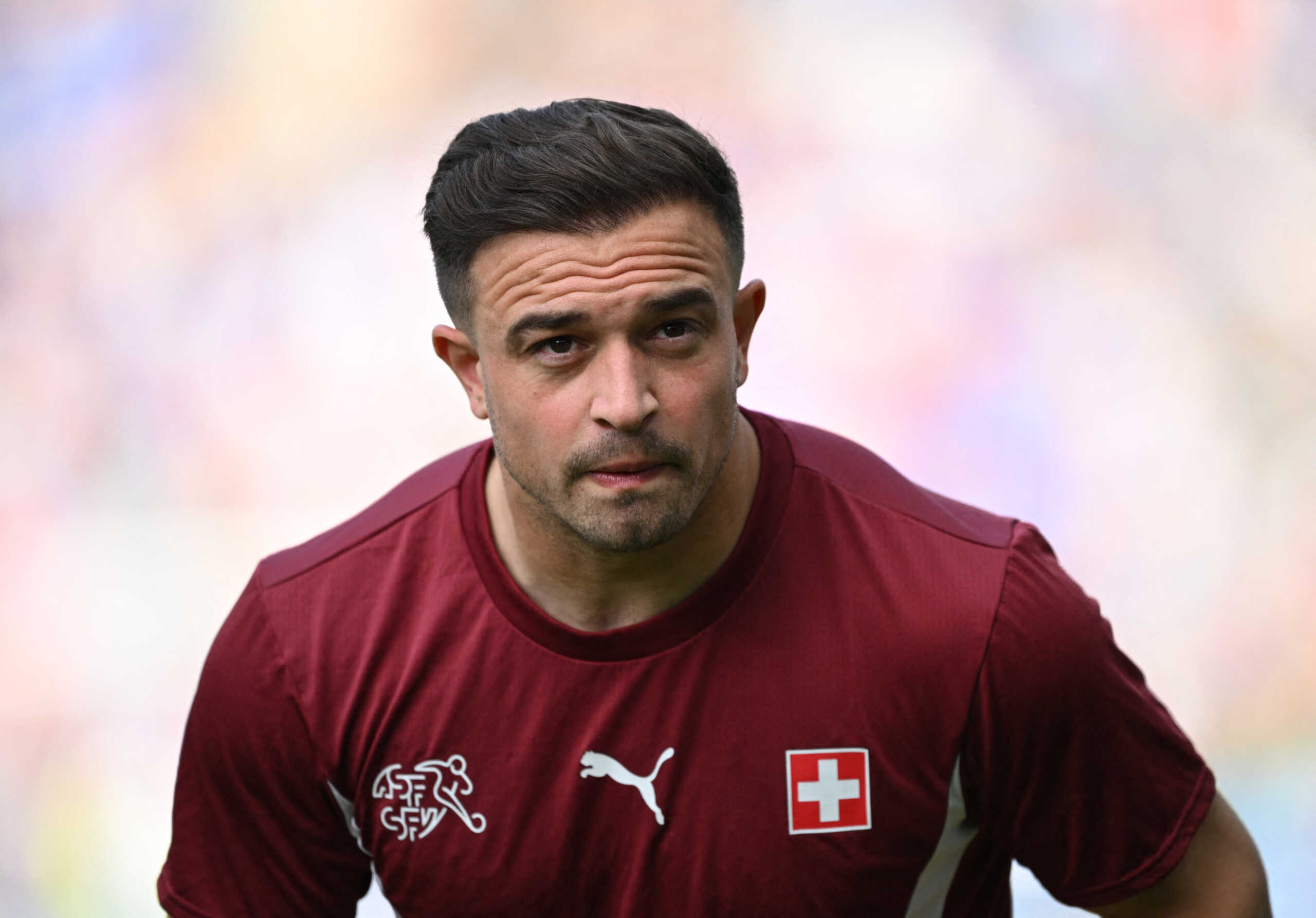 Soccer Football - Euro 2024 - Round of 16 - Switzerland v Italy - Berlin Olympiastadion, Berlin, Germany - June 29, 2024  Switzerland's Xherdan Shaqiri during the warm up before the match REUTERS