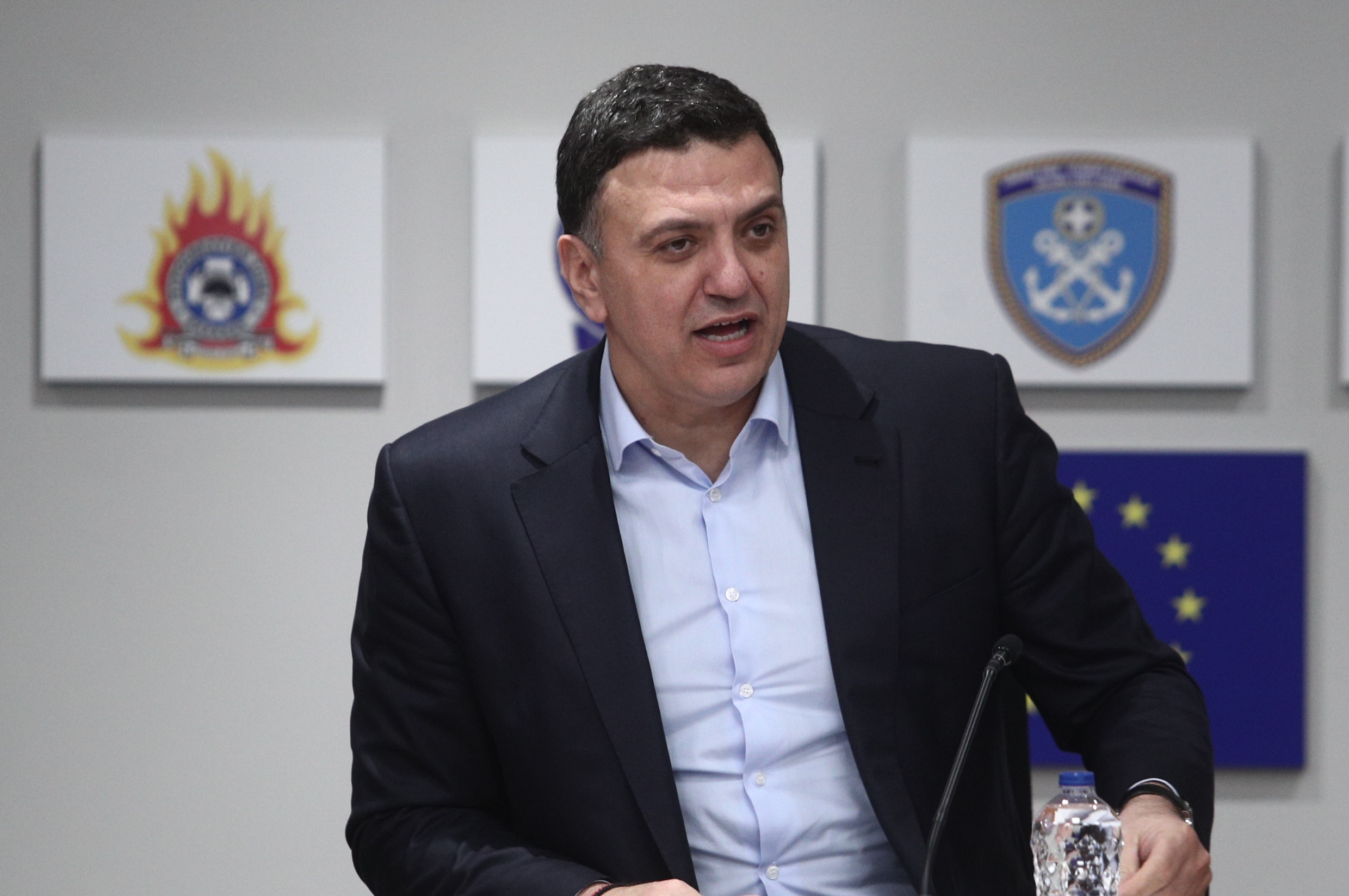 Ευρεία σύσκεψη στο Υπουργείο Κλιματικής Κρίσης και Πολιτικής Προστασίας υπό τον αρμόδιο Υπουργό, Βασίλη Κικίλια, στο πλαίσιο της ανάληψης των καθηκόντων των νέων ηγεσιών των ΟΤΑ α' και β' βαθμού της Αττικής, με αντικείμενο το συντονισμό και την ετοιμότητα όλων των εμπλεκόμενων φορέων για την αντιμετώπιση επιπτώσεων από ενδεχόμενα έντονα καιρικά φαινόμενα στο λεκανοπέδιο, Πέμπτη 11 Ιανουαρίου 2024. Στη σύσκεψη συμμετείχαν