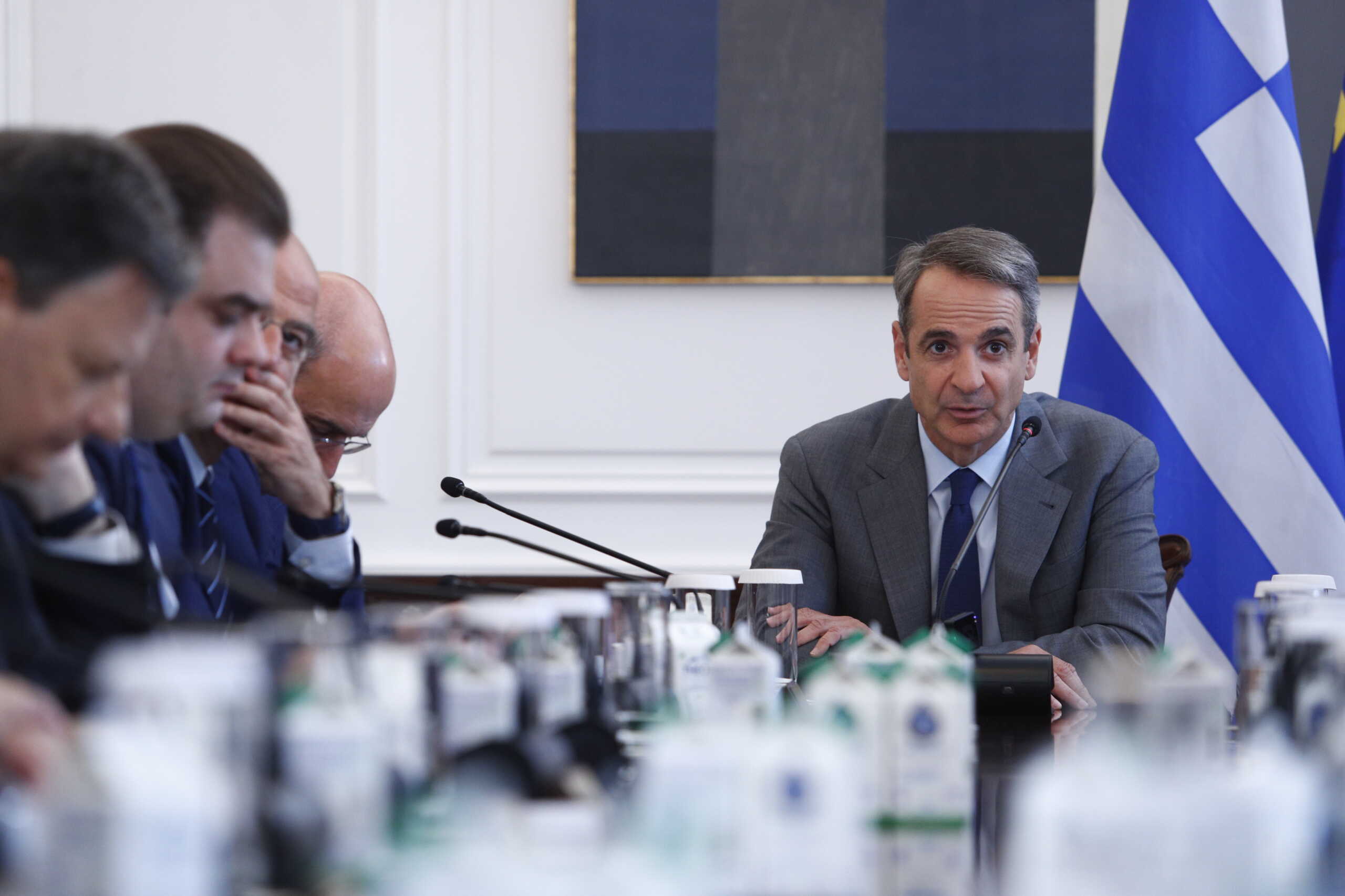 Συνεδρίαση του Υπουργικού Συμβουλίου υπό τον πρωθυπουργό Κυριάκο Μητσοτάκη, Δευτέρα 1 Ιουλίου 2024. 
(ΣΩΤΗΡΗΣ ΔΗΜΗΤΡΟΠΟΥΛΟΣ