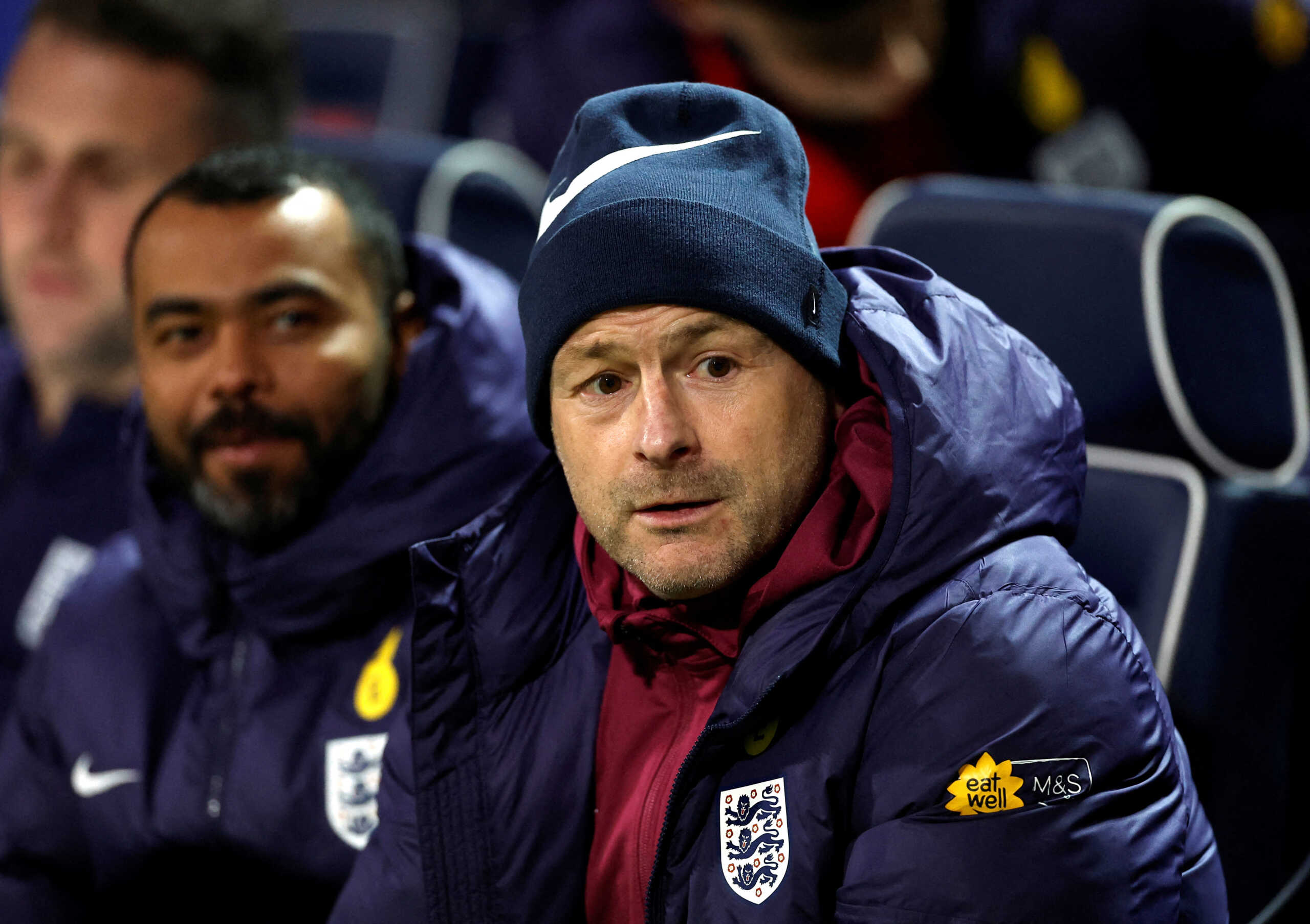 FILE PHOTO: Soccer Football - UEFA Euro Under 21 Qualification - Group F - England v Luxembourg - Toughsheet Community Stadium, Bolton, Britain - March 26, 2024 England Under 21 manager Lee Carsley before the match Action Images via Reuters