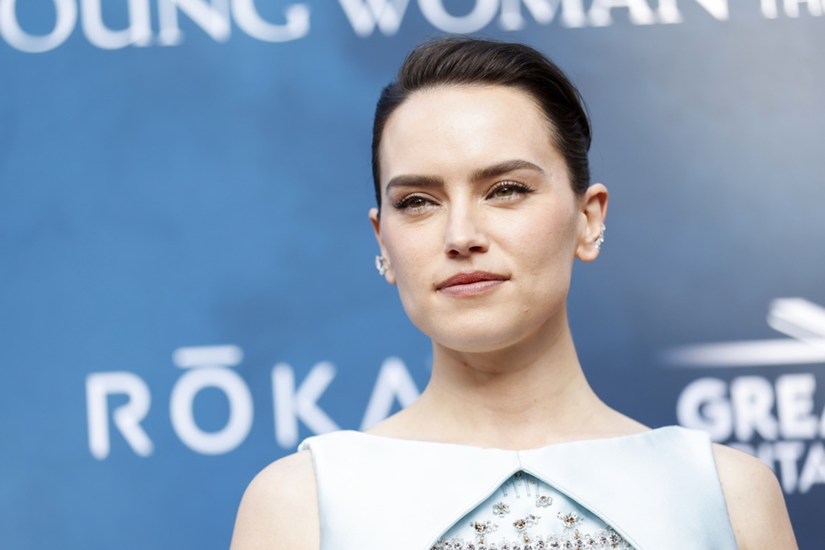 epa11346573 English actor Daisy Ridley attends the premiere of the movie 'Young Woman and the Sea' at The Hollywood Roosevelt in Los Angeles, California, USA, 16 May 2024.  EPA
