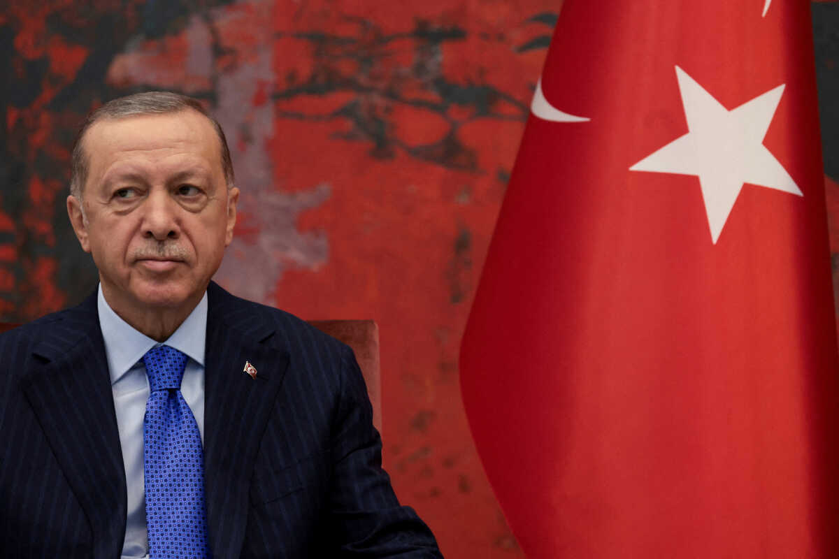 FILE PHOTO: Turkish President Tayyip Erdogan during a visit to Belgrade, Serbia September 7, 2022. REUTERS