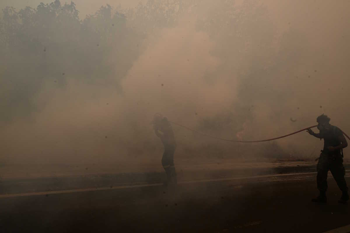 Πυρκαγιά στη Βορειοανατολική Αττική. Δευτέρα 12 Αυγούστου 2024  (ΤΑΤΙΑΝΑ ΜΠΟΛΑΡΗ