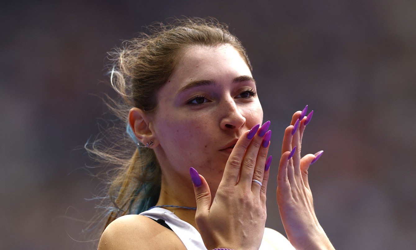 Paris 2024 Paralympics - Athletics - Women's 100m - T38 Final - Stade de France, Saint-Denis, France - August 31, 2024 Lida Maria Manthopoulou of Greece celebrates winning gold during the final REUTERS