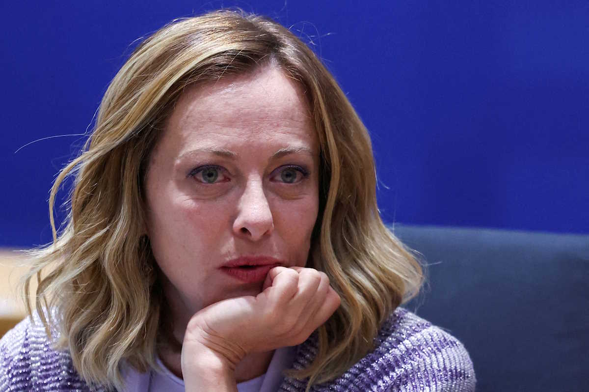 FILE PHOTO: Italy's Prime Minister Giorgia Meloni attends a European Union leaders' summit in Brussels, Belgium June 27, 2024. REUTERS