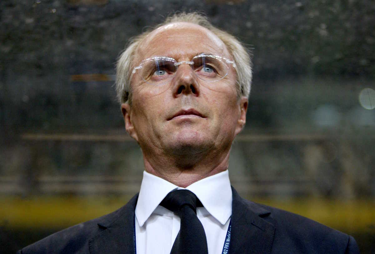 FILE PHOTO: Soccer Football - 2002 FIFA World Cup - Denmark v England - Niigata, Japan - June 15, 2002 England manager Sven-Goran Eriksson REUTERS