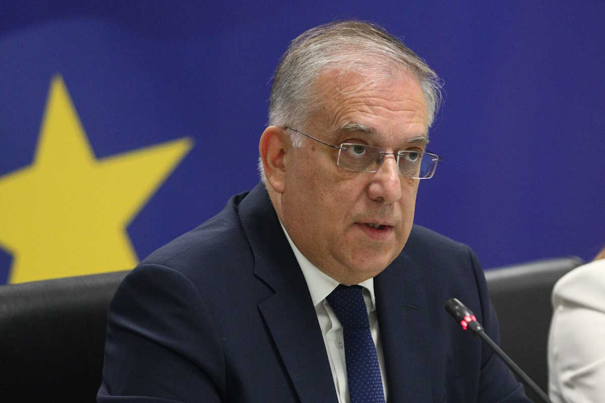 Τελετή παράδοσης - παραλαβής στο υπουργείο Ανάπτυξης από τον απερχόμενο υπουργό Κώστα Σκρέκα στο νέο υπουργό Τάκη Θεοδωρικάκο, Παρασκευή 14 Ιουνίου 2024. 
(ΓΙΑΝΝΗΣ ΠΑΝΑΓΟΠΟΥΛΟΣ