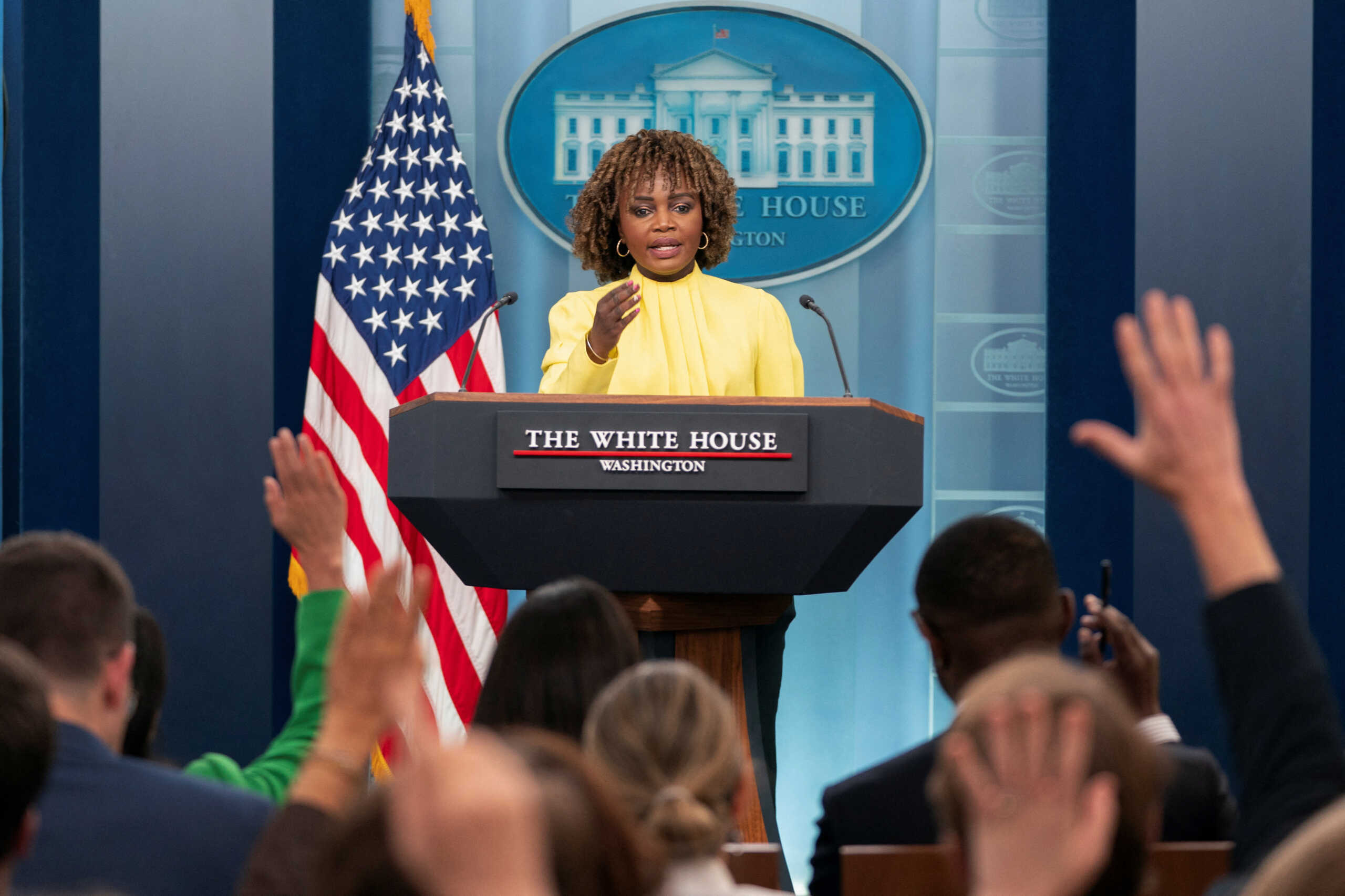White House Press Secretary Karine Jean-Pierre holds a press briefing at the White House in Washington, U.S., August 7, 2024. REUTERS