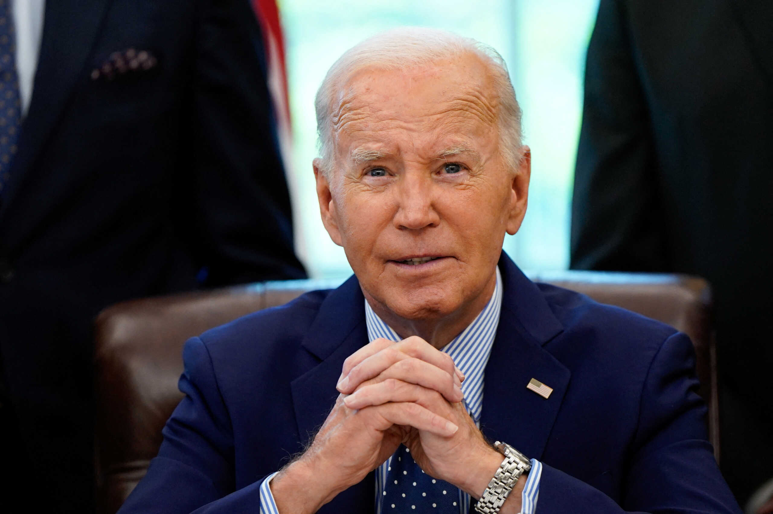 U.S. President Joe Biden speaks before signing a proclamation to designate the Springfield 1908 Race Riot National Monument at the White House in Washington, U.S., August 16, 2024. REUTERS