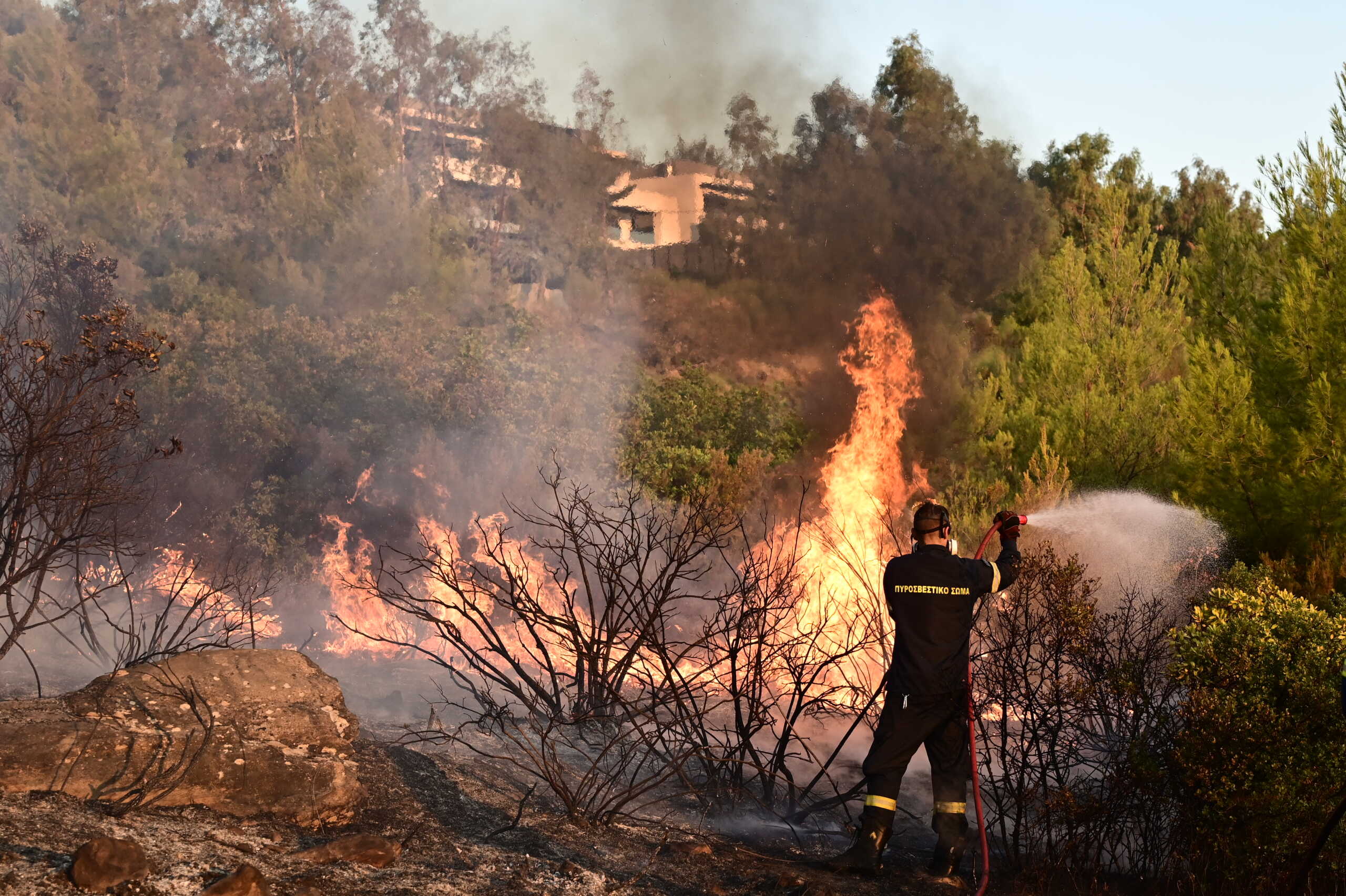 Πυρκαγιά στη Βορειοανατολική Αττική. Δευτέρα 12 Αυγούστου 2024  (ΜΙΧΑΛΗΣ ΚΑΡΑΓΙΑΝΝΗΣ