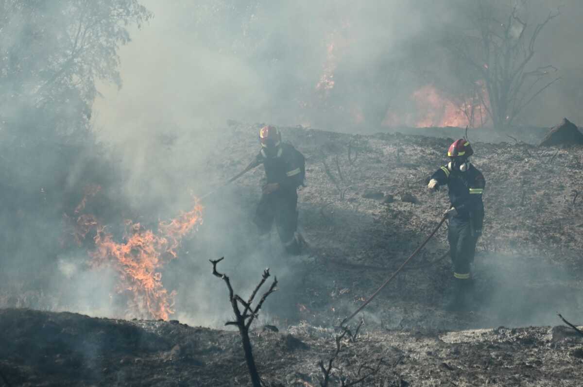 Πυρκαγιά στη Βορειοανατολική Αττική. Δευτέρα 12 Αυγούστου 2024  (ΚΩΣΤΑΣ ΤΖΟΥΜΑΣ
