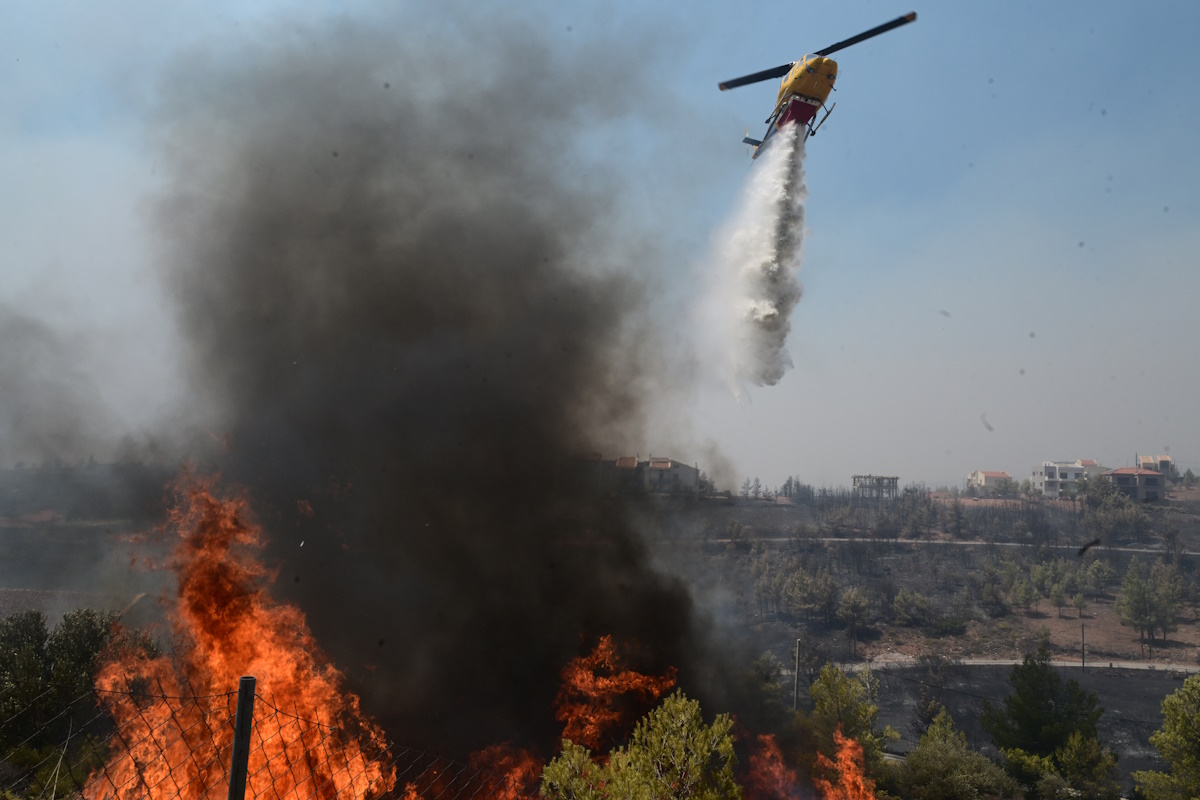 Πυρκαγιά στη Βορειοανατολική Αττική. Δευτέρα 12 Αυγούστου 2024  (ΤΑΤΙΑΝΑ ΜΠΟΛΑΡΗ