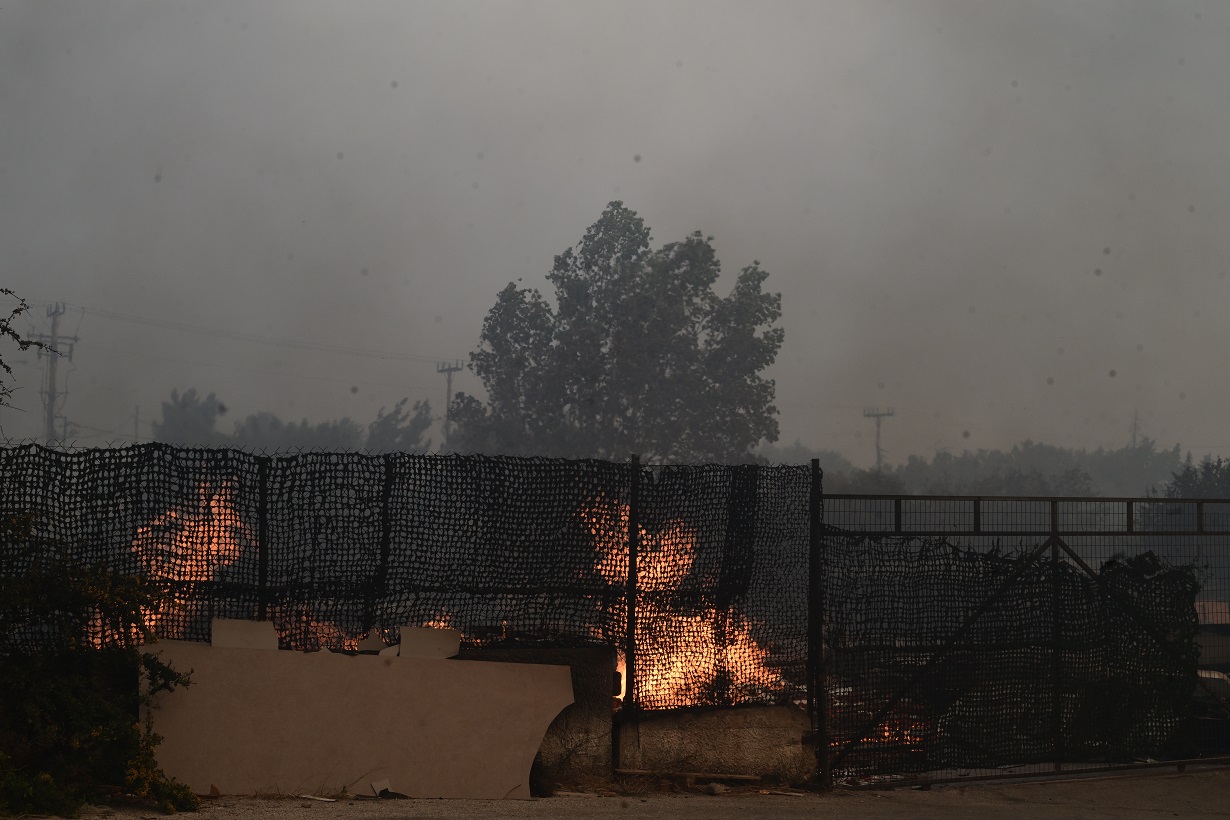 Πυρκαγιά στη Βορειοανατολική Αττική. Δευτέρα 12 Αυγούστου 2024  (ΤΑΤΙΑΝΑ ΜΠΟΛΑΡΗ