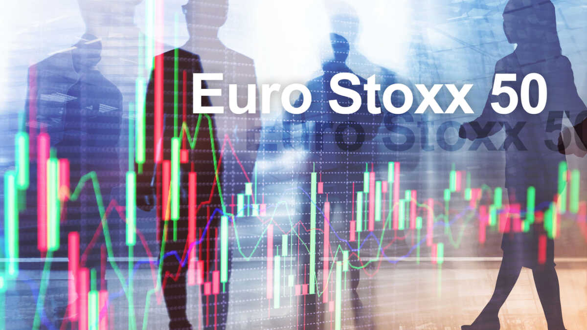 Euro Stoxx 50. STOXX50E. Index Eurozone concept