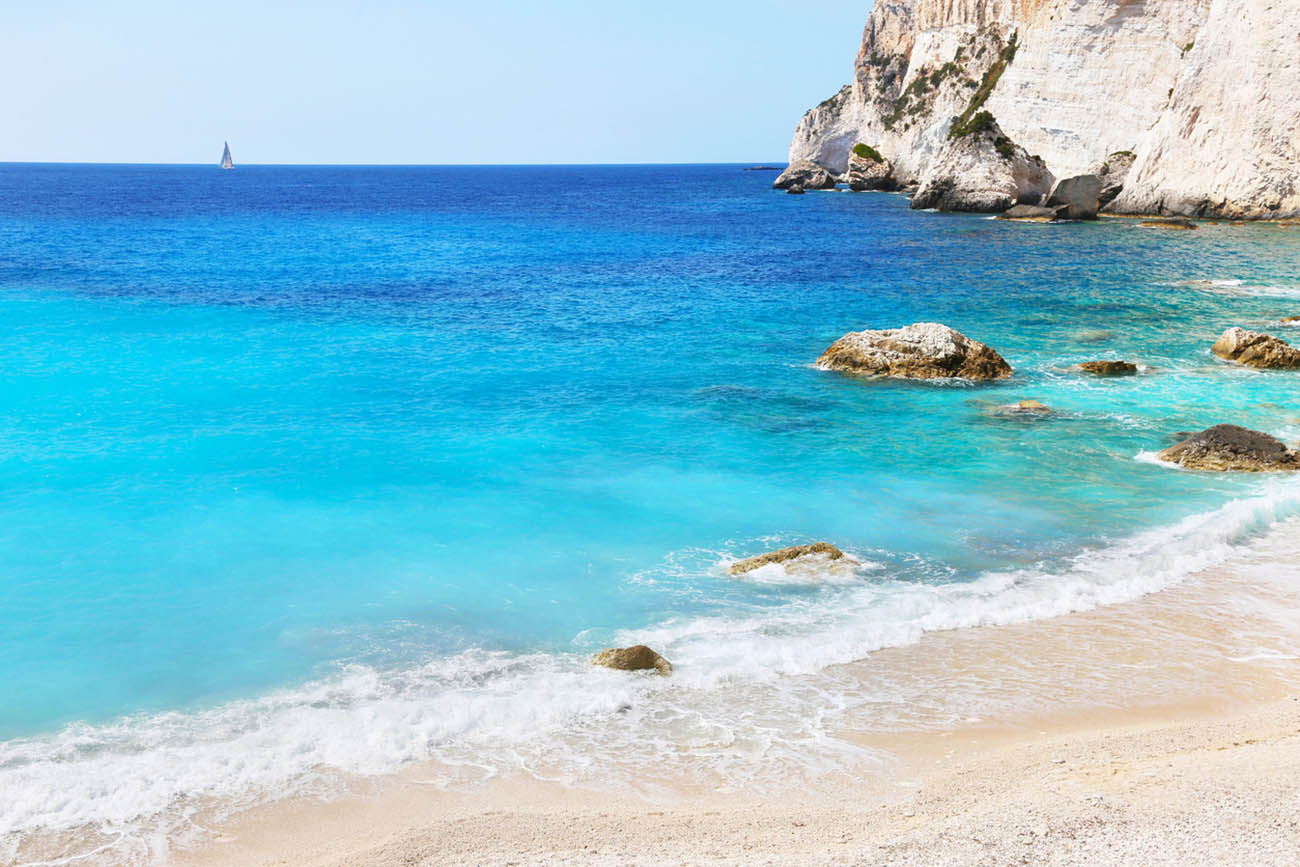 Erimitis beach Paxos island Greece