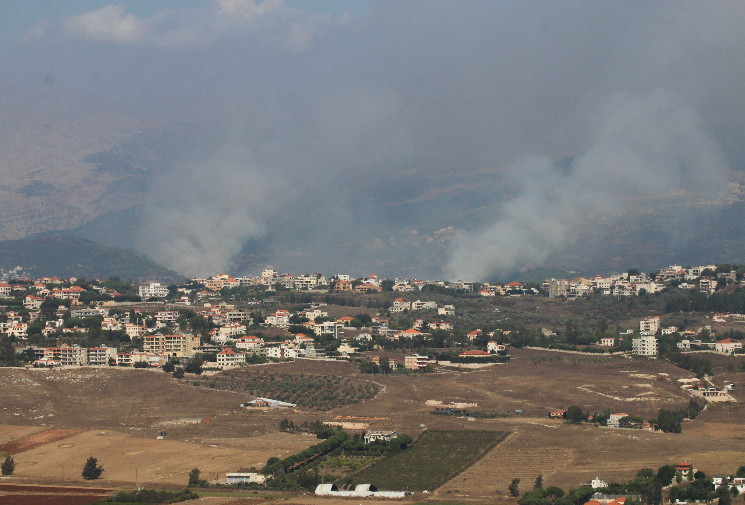 Smoke rises from Kfarhamam, amid cross-border hostilities between Hezbollah and Israeli forces, as pictured from Marjayoun, near the border with Israel, Lebanon August 17, 2024. REUTERS