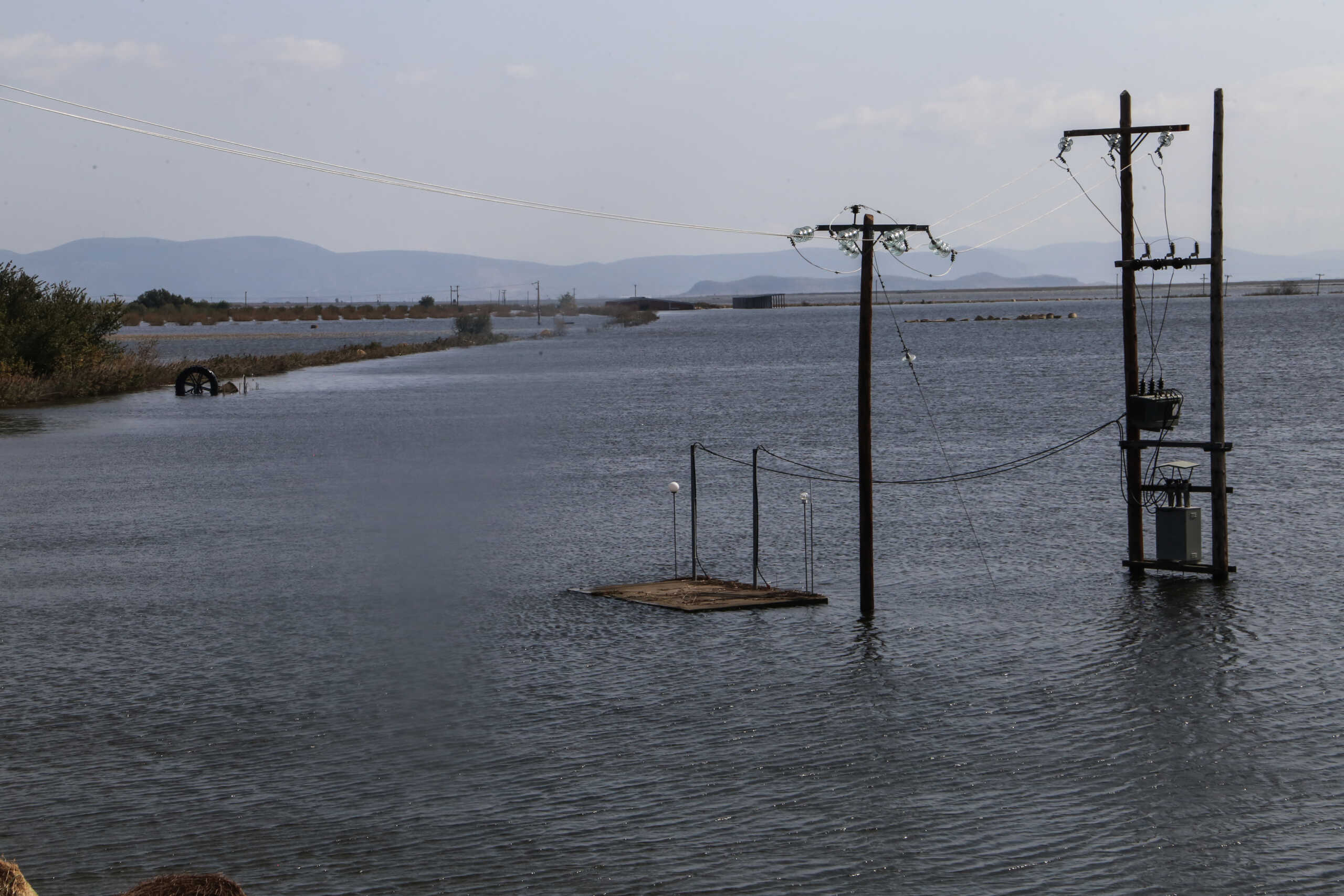 Στιγμιότυπο από την λίμνη Κάρλα την οποία τόσο η κακοκαιρία "Daniel" όσο και η κακοκαιρία "Elias" που έπληξαν τη Θεσσαλία κατά τον Σεπτέμβριο, έχουν προκαλέσει την άνοδο της στάθμης του νερού. Η λίμνη Κάρλα, η οποία έχει μεγαλώσει και έχει φτάσει στο μέγεθος που είχε πριν από την αποξήρανσή της στη δεκαετία του '60, με αποτέλεσμα να έχει γίνει η μεγαλύτερη, σε έκταση λίμνη, στην Ελλάδα.
(ΛΕΩΝΙΔΑΣ ΤΖΕΚΑΣ