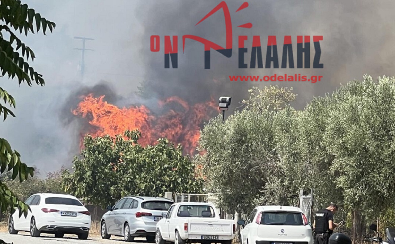 Φωτιά στο Λιτόχωρο στην περιοχή Πλάκα: Μήνυμα από το 112 για εκκένωση, διακόπηκαν τα δρομολόγια των τρένων