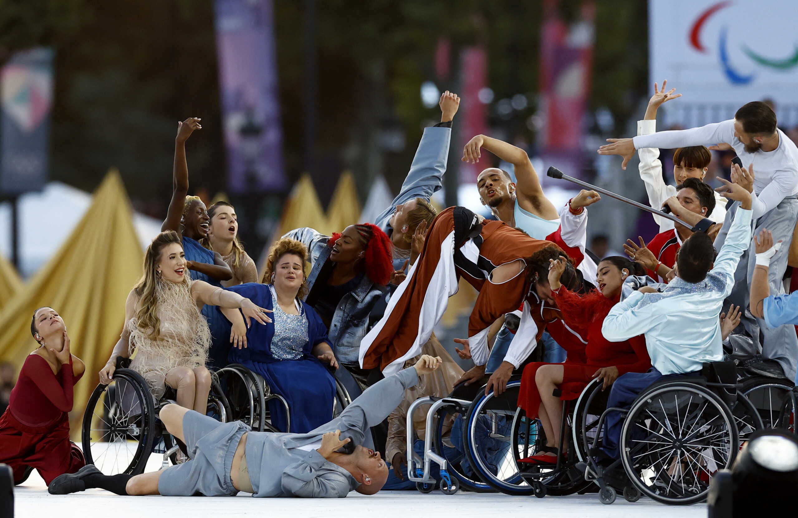 Paris 2024 Paralympics - Opening Ceremony - Paris, France - August 28, 2024 Performers during the opening ceremony REUTERS