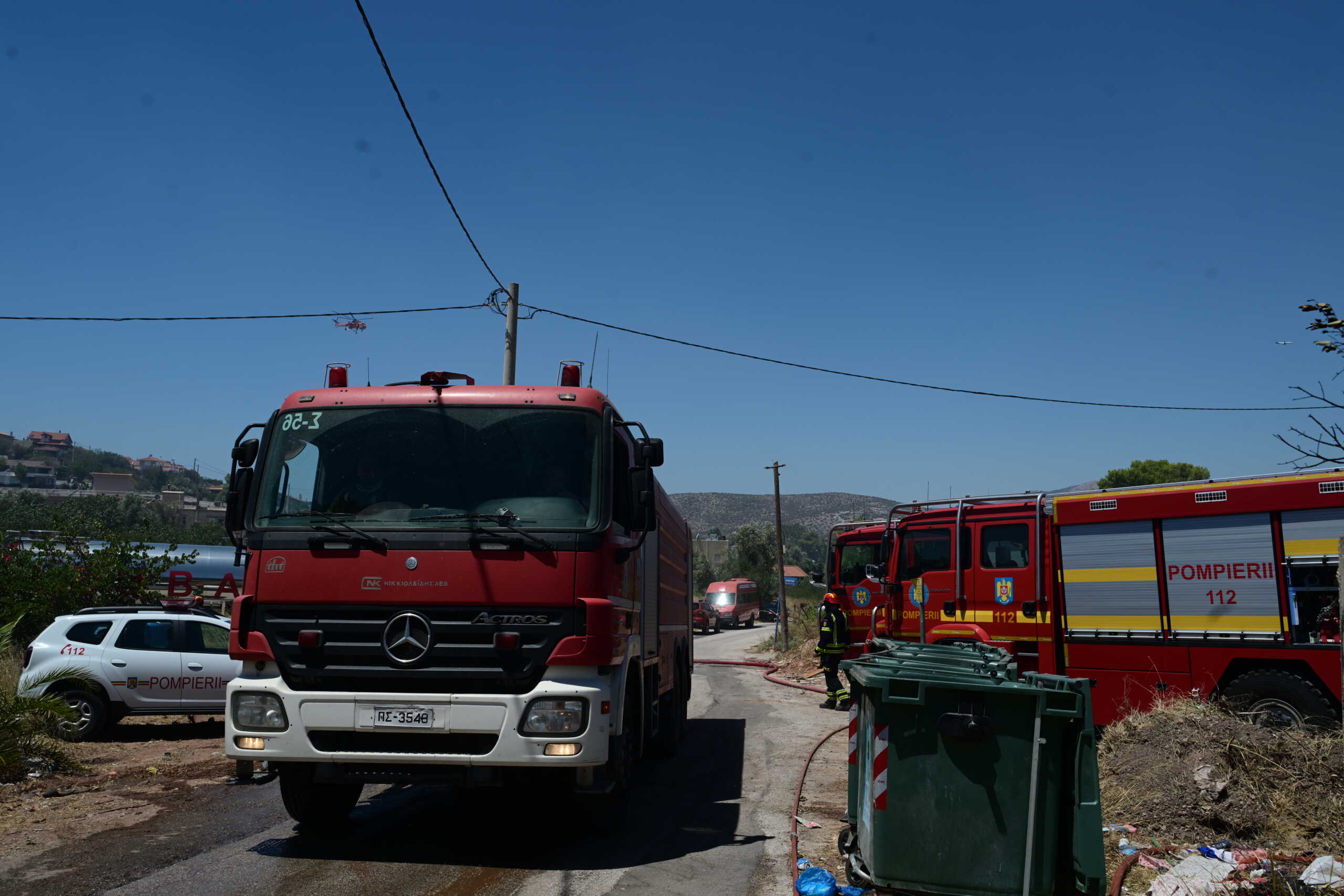 Πυρκαγιά στο Κορωπί στην περιοχή της Αγίας Μαρίνας. Πέμπτη 1 Αυγούστου 2024  (ΤΑΤΙΑΝΑ ΜΠΟΛΑΡΗ