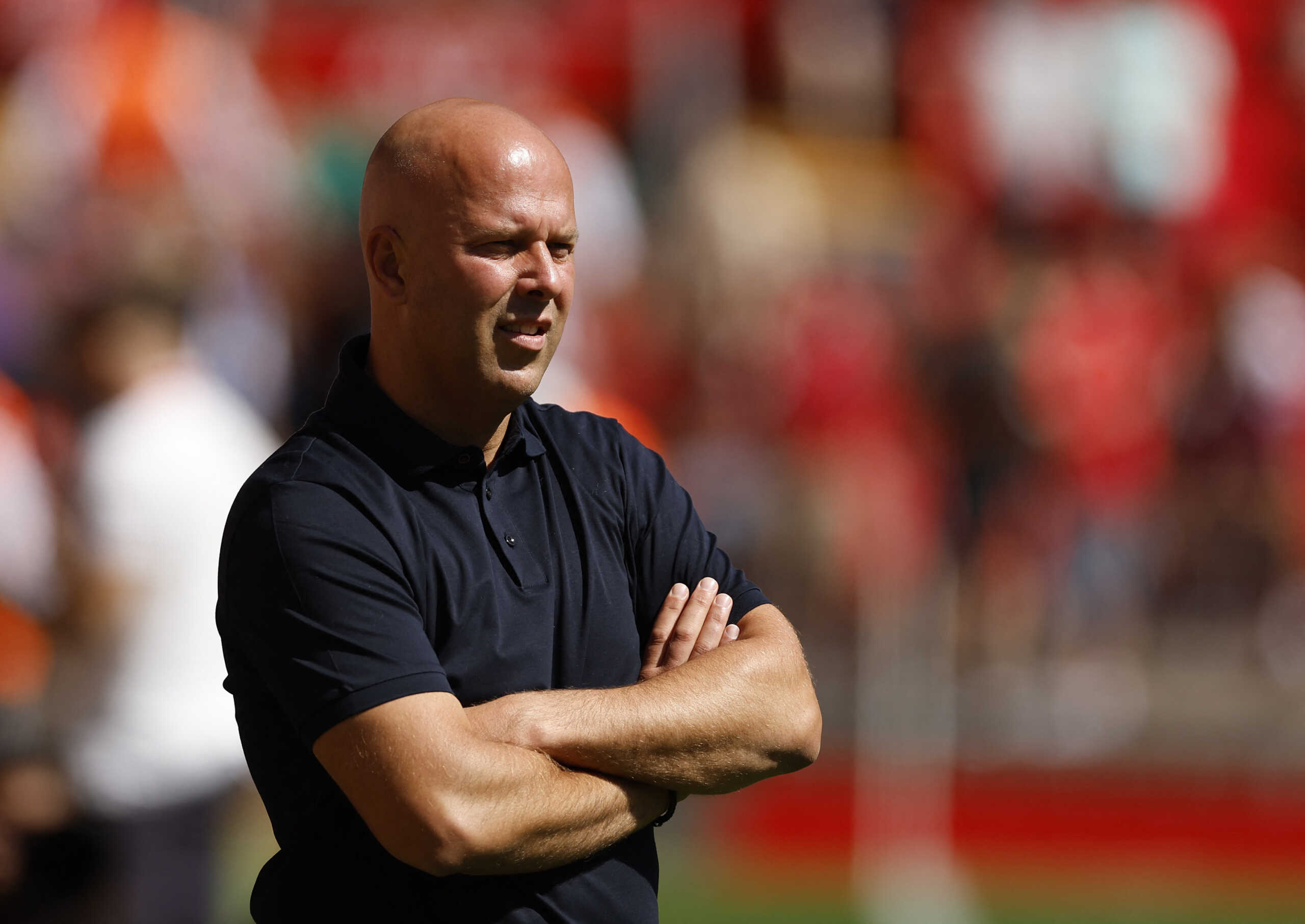 Soccer Football - Pre Season Friendly - Liverpool v Sevilla - Anfield, Liverpool, Britain - August 11, 2024 Liverpool manager Arne Slot before the match Action Images via Reuters