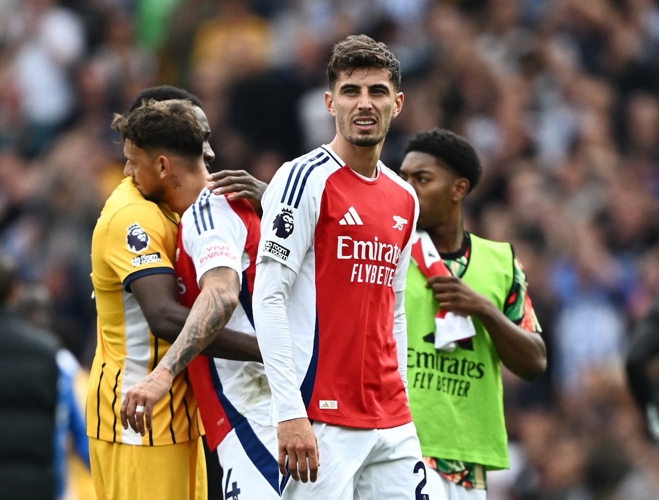 Soccer Football - Premier League - Arsenal v Brighton & Hove Albion - Emirates Stadium, London, Britain - August 31, 2024 Arsenal's Kai Havertz after the match REUTERS