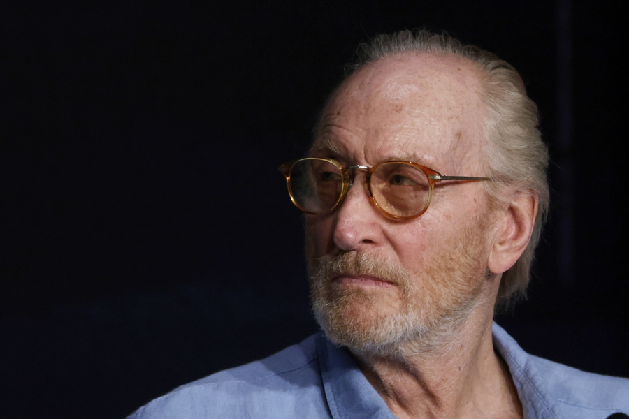 epa11352749 Actor Charles Dance attends the press conference for 'Rumours' during the 77th annual Cannes Film Festival, in Cannes, France, 19 May 2024. The movie is presented out of competition at the festival which runs from 14 to 25 May 2024.  EPA