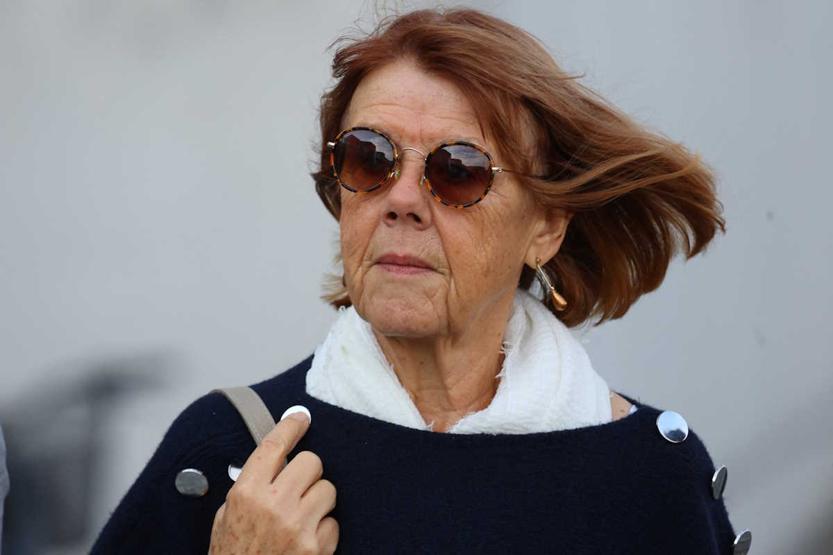 Gisele Pelicot who has allegedly been drugged and raped by men solicited by her husband Dominique Pelicot, at the courthouse in Avignon, France, September 11, 2024. REUTERS