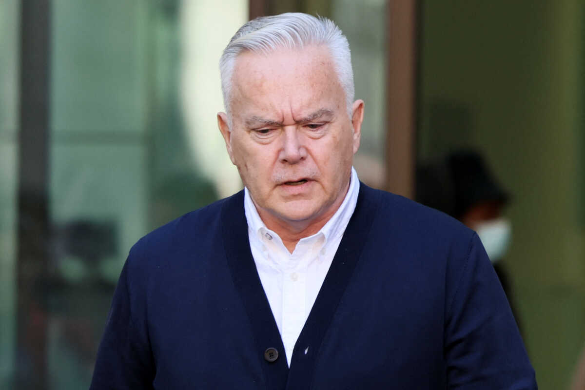 Former BBC news presenter Huw Edwards walks after his sentencing, at London's Westminster Magistrates' Court in London, Britain, September 16, 2024. REUTERS