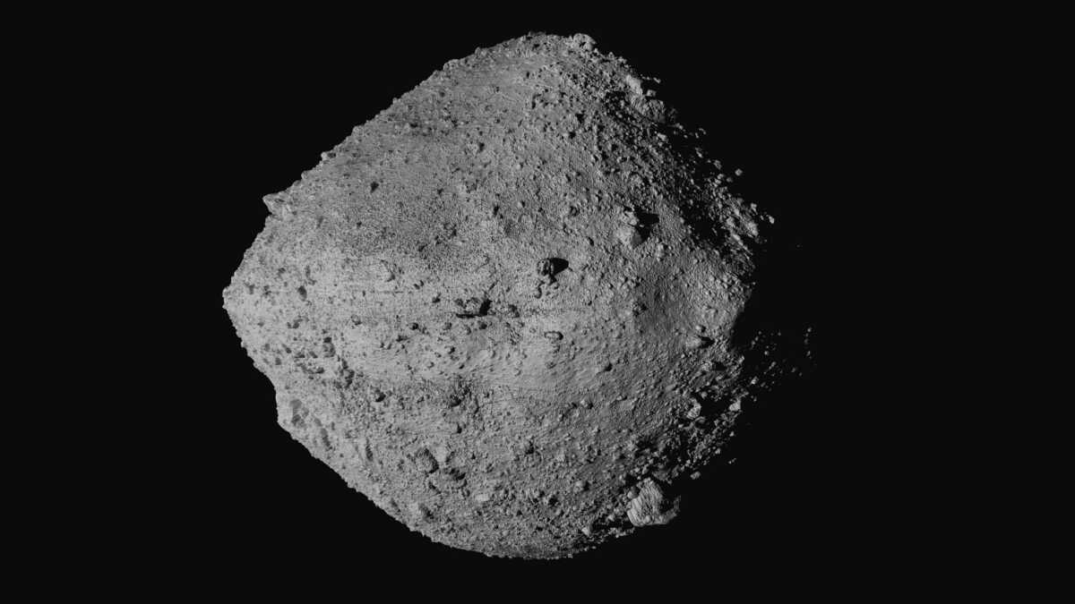 FILE - This undated image made available by NASA shows the asteroid Bennu from the OSIRIS-REx spacecraft. On Wednesday, Aug. 11, 2021, scientists said they have a better handle on asteroid Bennu’s whereabouts for the next 200 years. The bad news is that the space rock has a slightly greater chance of clobbering Earth than previously thought. But don’t be alarmed: Scientists reported that the odds are still quite low that Bennu will hit us in the next century. (NASA