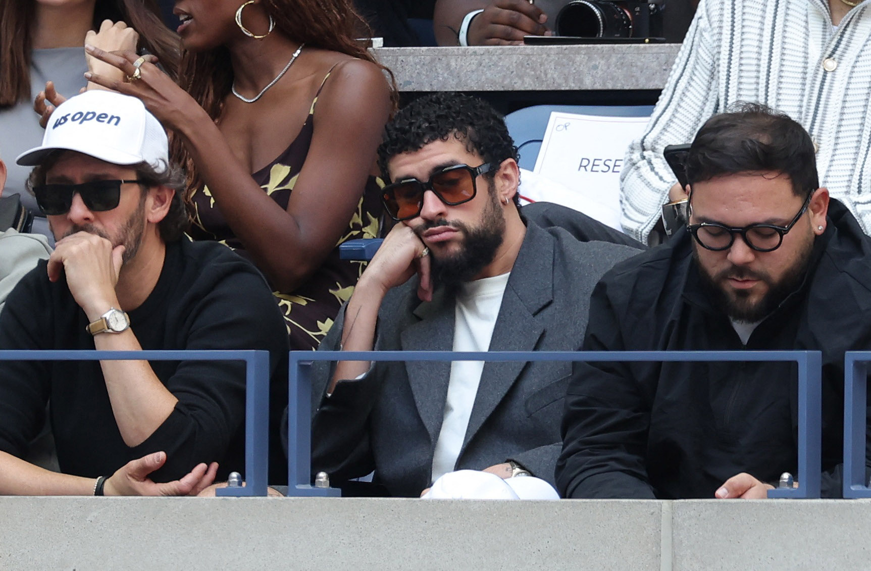 Tennis - U.S. Open - Flushing Meadows, New York, United States - September 8, 2024 Singer Bad Bunny is seen during the final match between Italy's Jannik Sinner and Taylor Fritz of the U.S. REUTERS